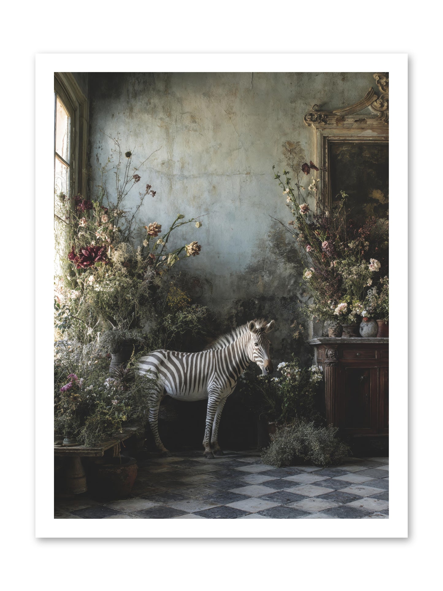 Living Among Petals -- Loose Canvas Print 18x24