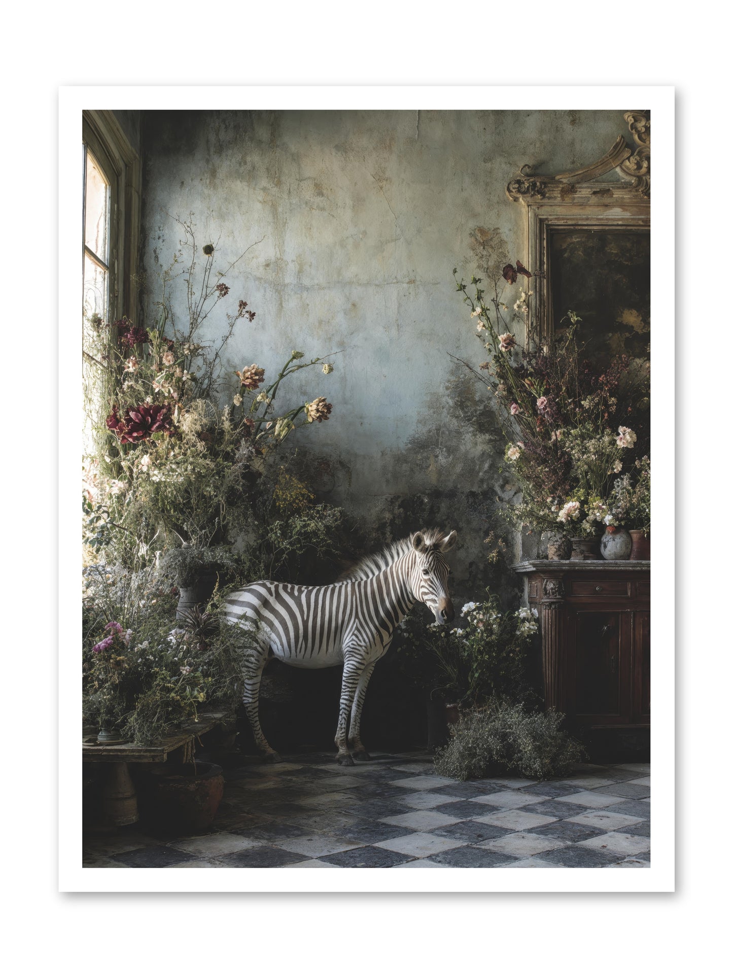 Living Among Petals -- Loose Canvas Print 24x32