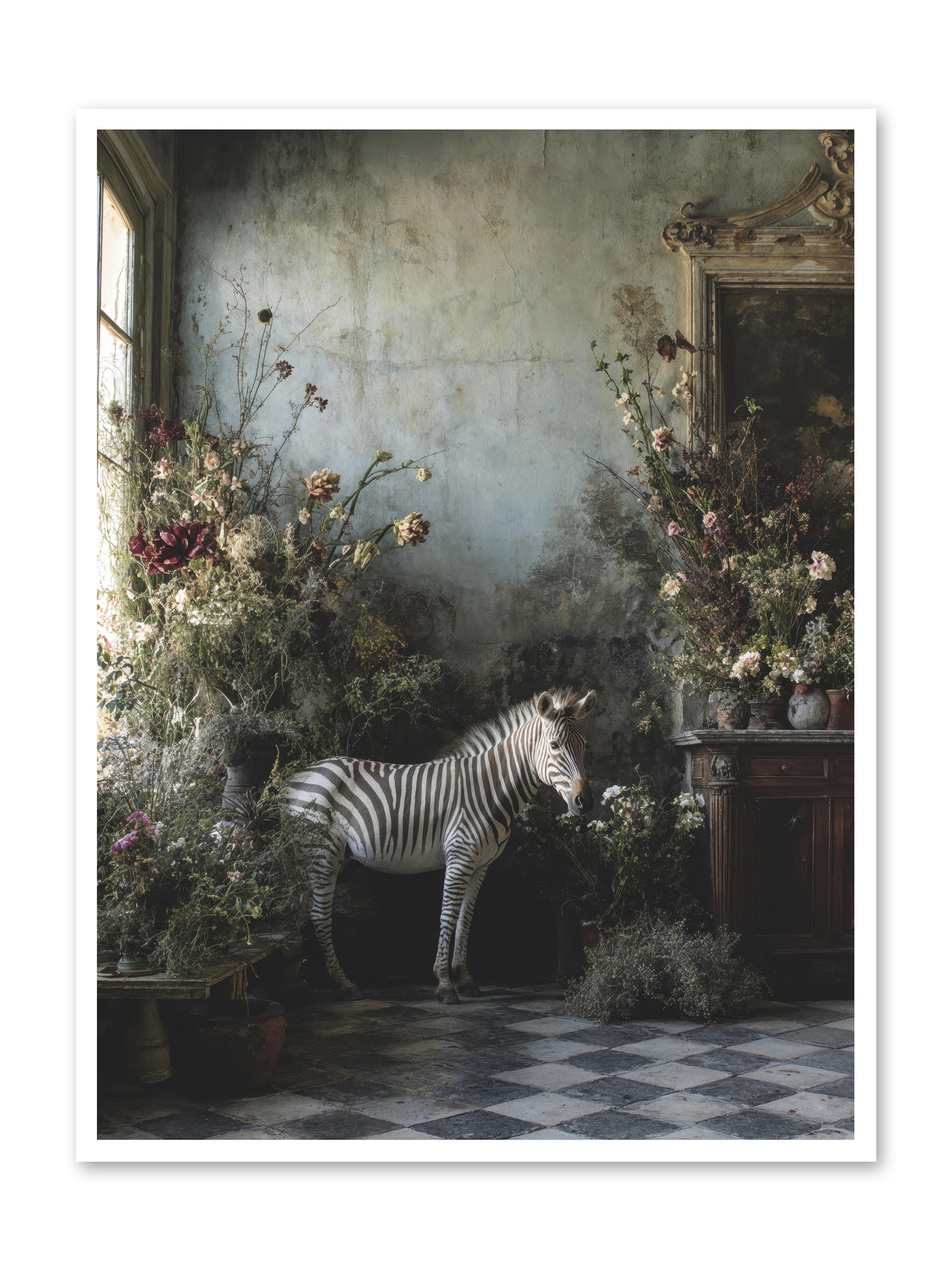 Living Among Petals -- Loose Canvas Print 36x48