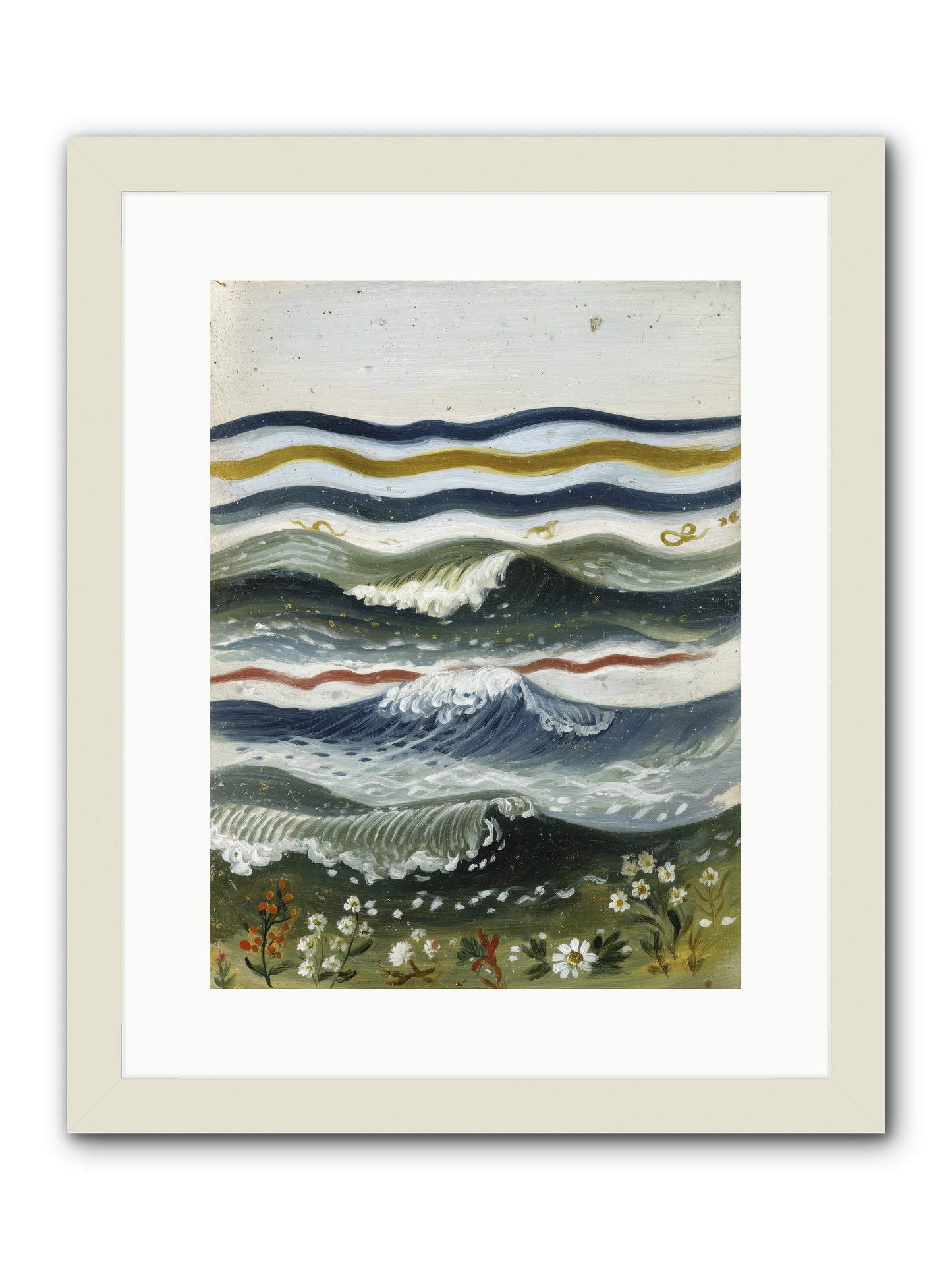 Living Tapestry -- Framed Print - White 12x16