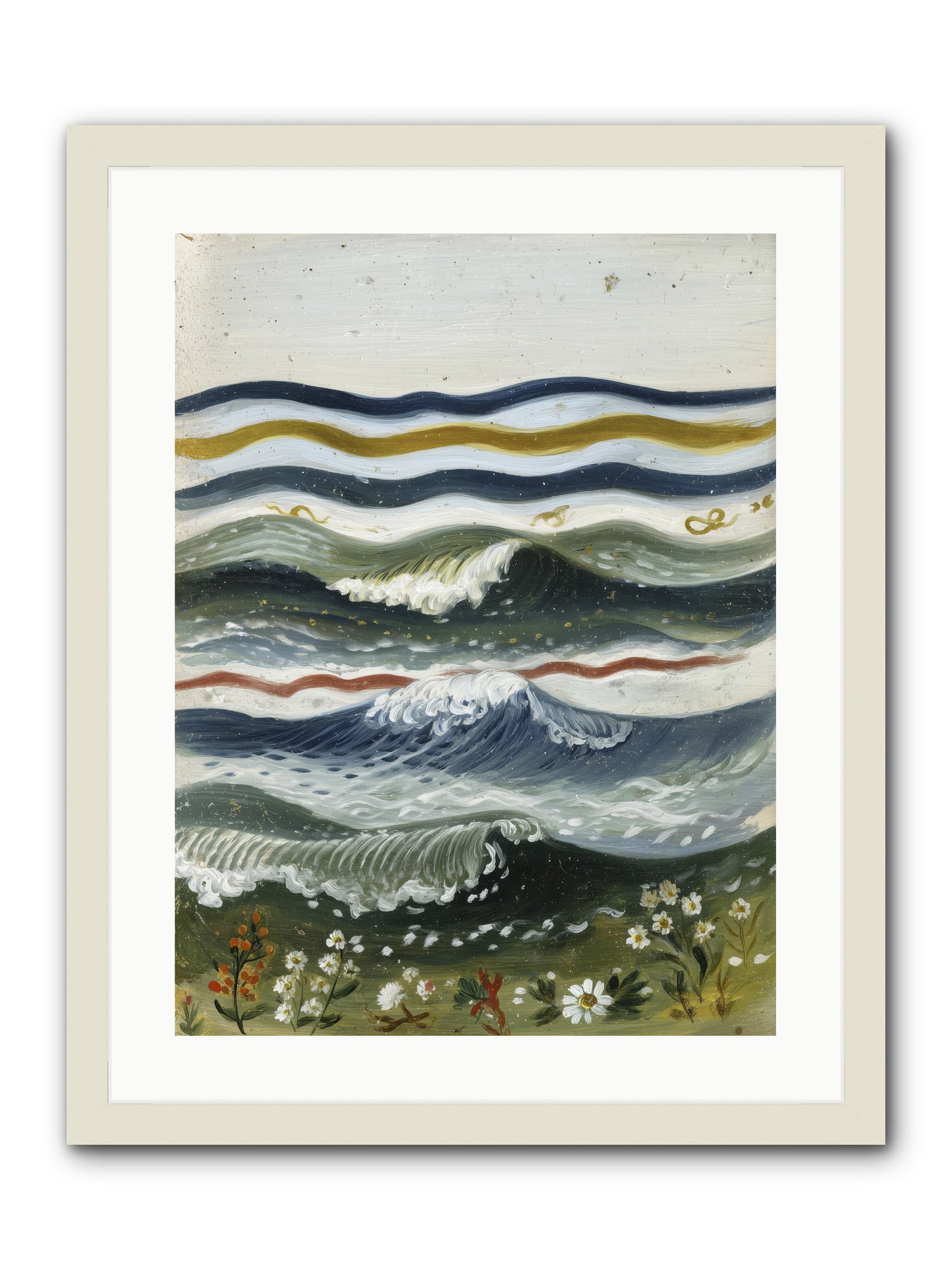 Living Tapestry -- Framed Print - White 18x24