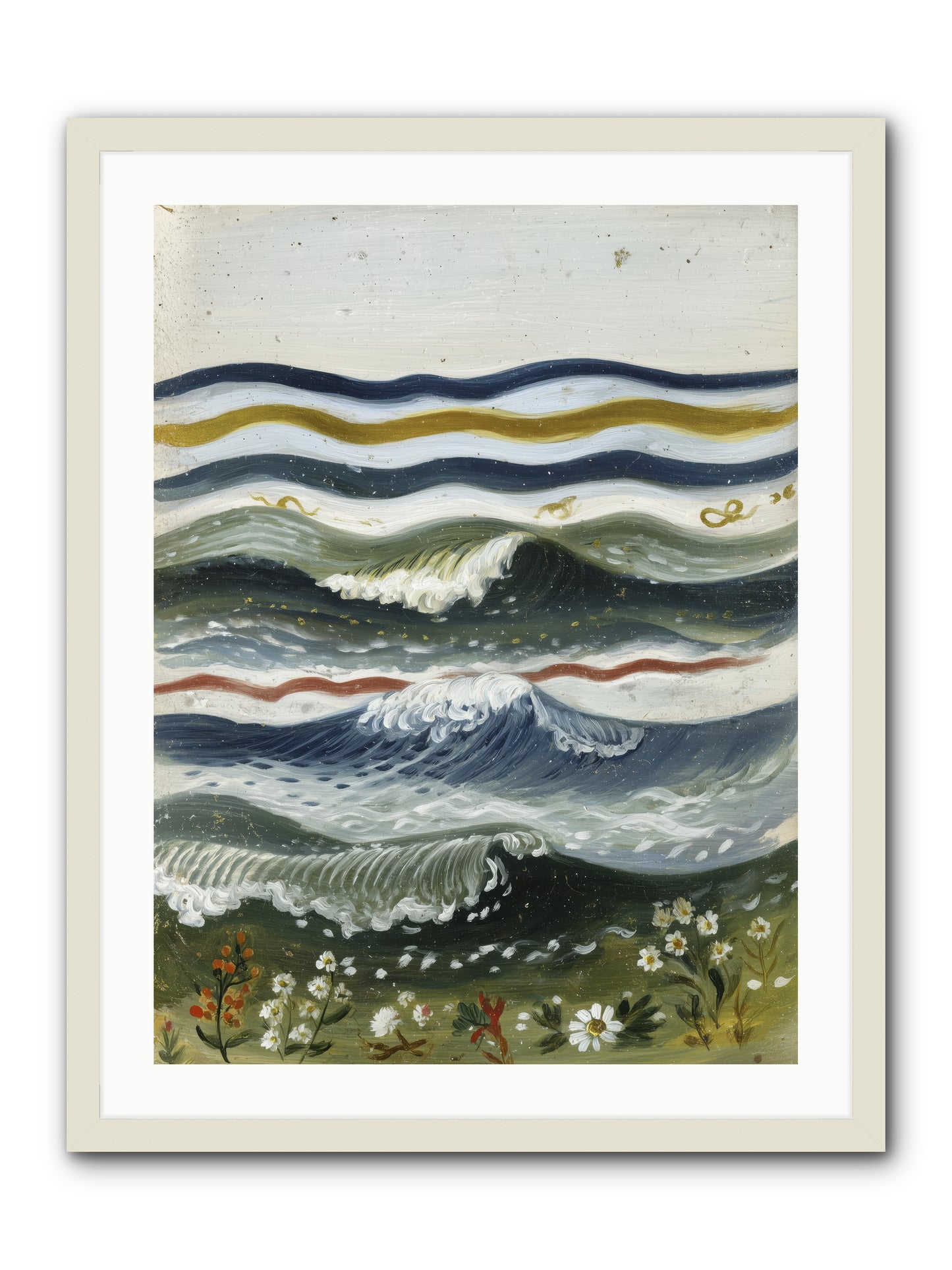 Living Tapestry -- Framed Print - White 24x32
