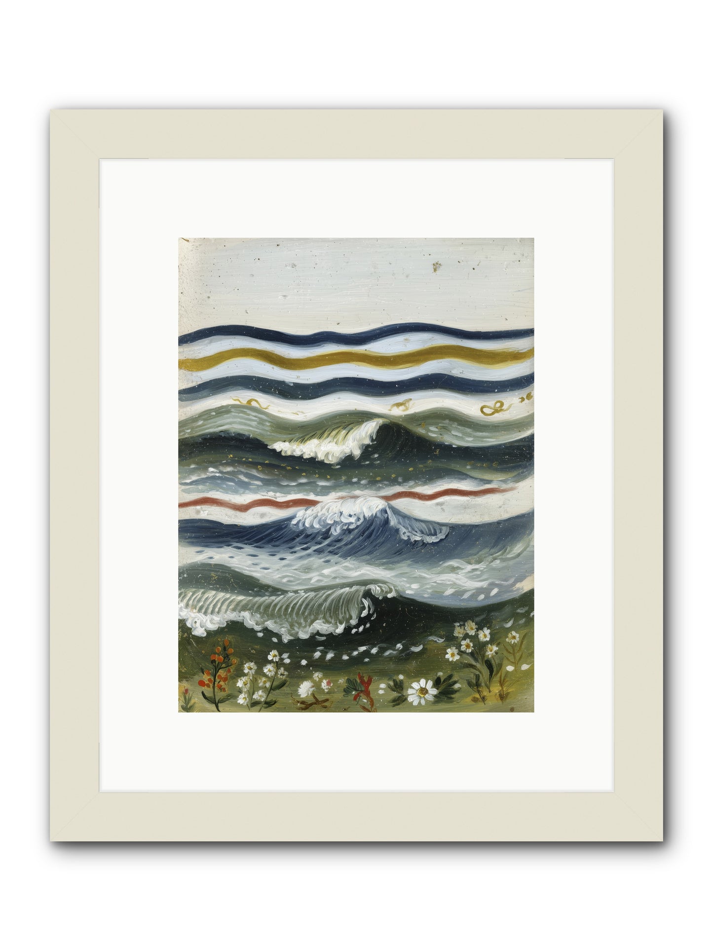 Living Tapestry -- Framed Print - White 9x12