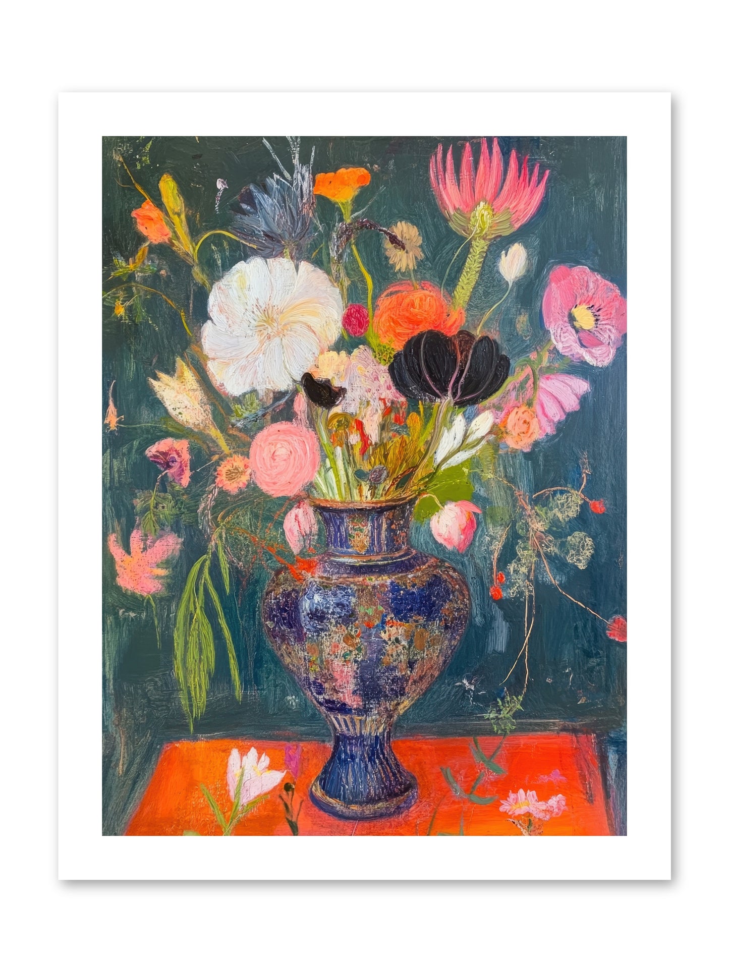 Loire Valley Blooms -- Paper Print 12x16