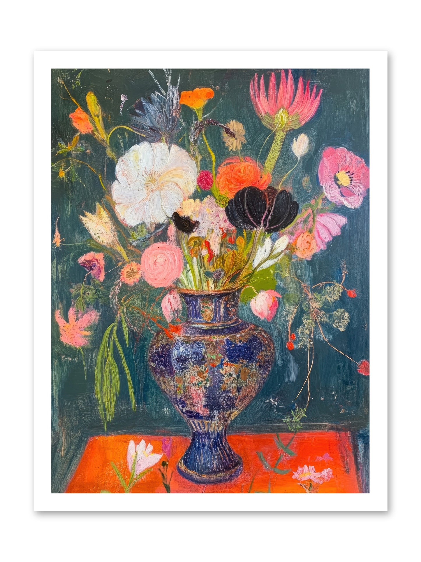 Loire Valley Blooms -- Loose Canvas Print 18x24