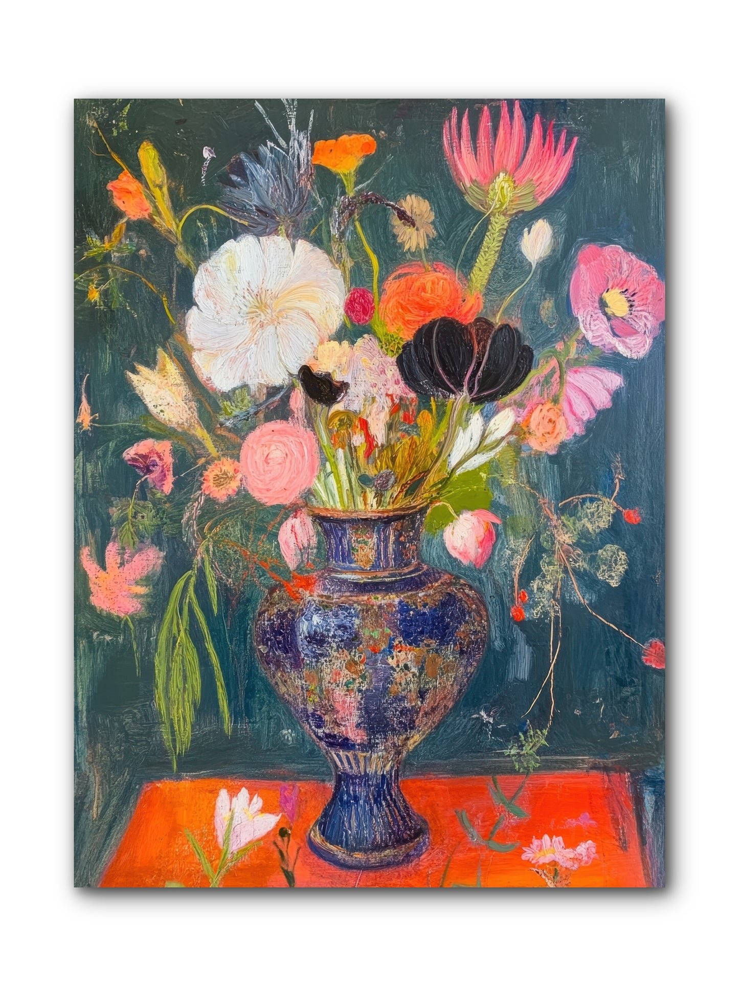 Loire Valley Blooms -- Wrapped Canvas 9x12