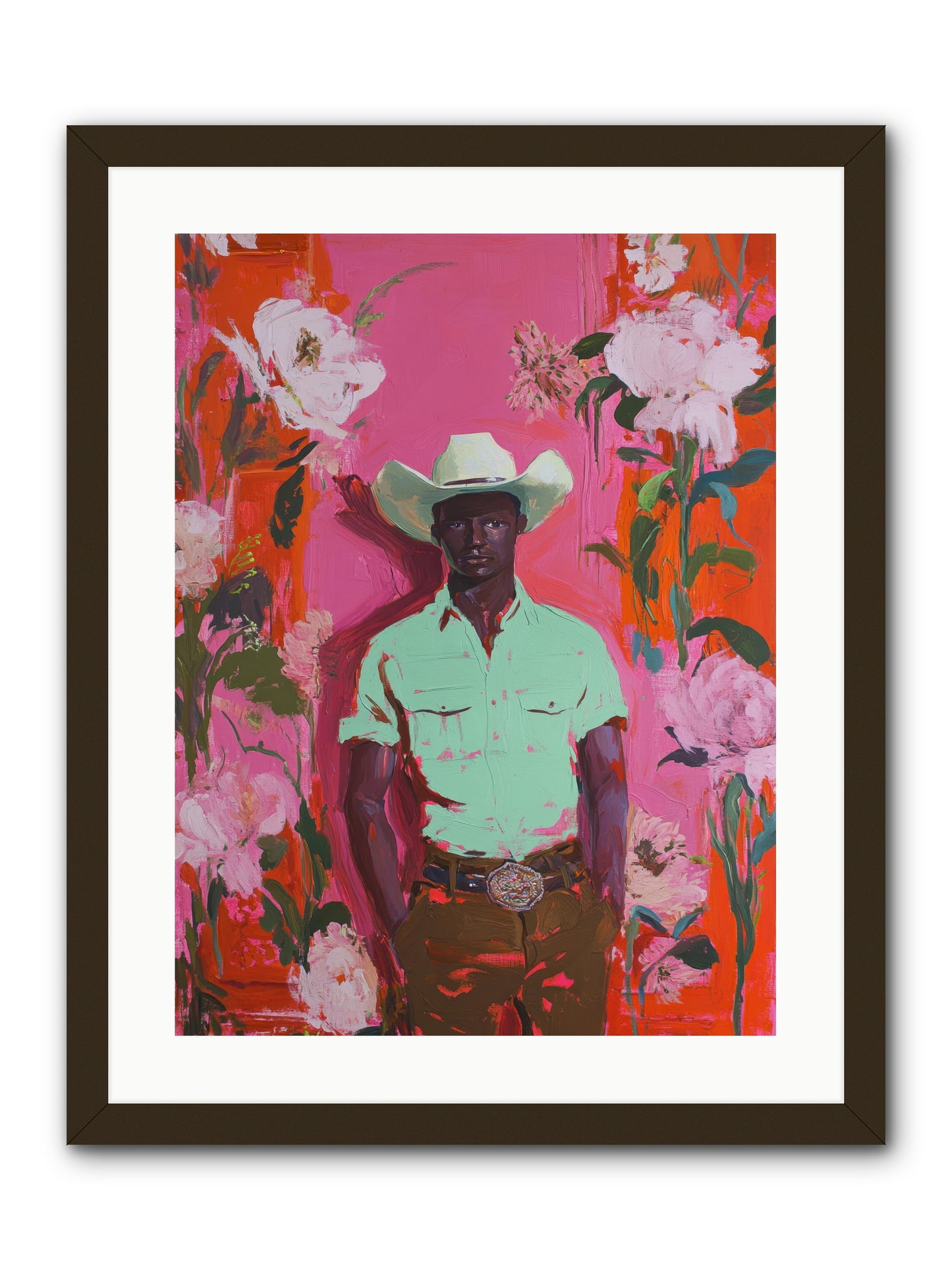 Lone Mesa -- Framed Print - Black 18x24