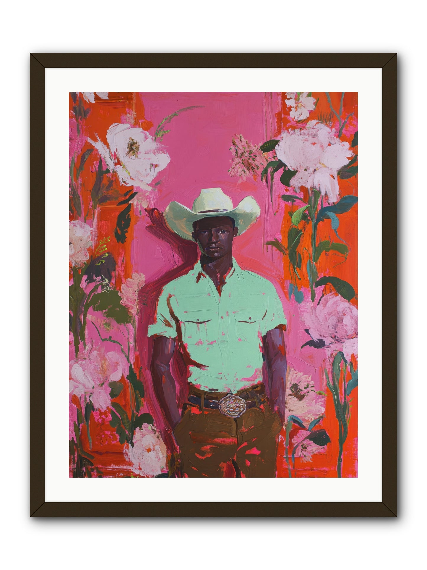 Lone Mesa -- Framed Print - Black 24x32