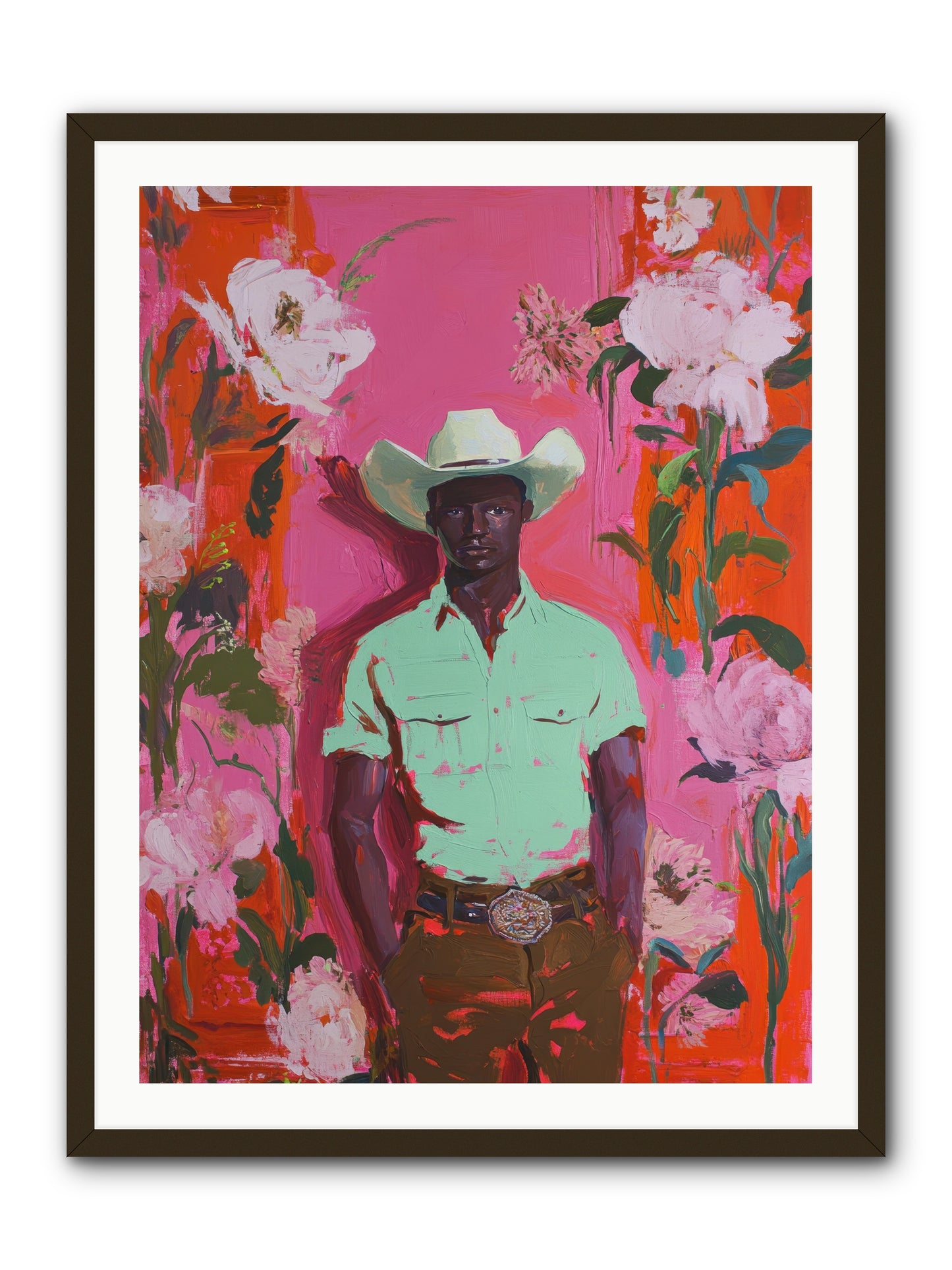 Lone Mesa -- Framed Print - Black 30x40