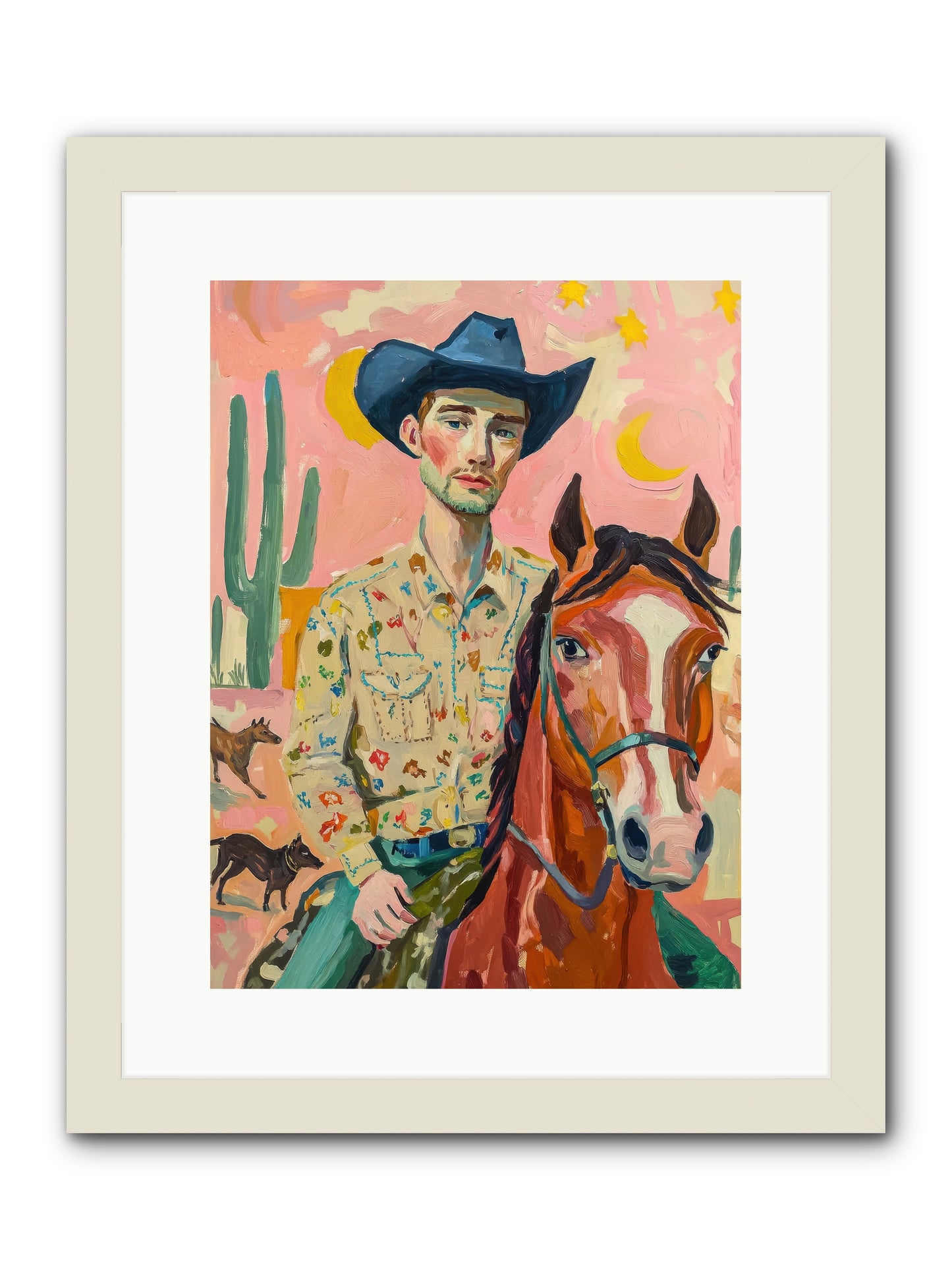Lone Star Horizon -- Framed Print - White 12x16