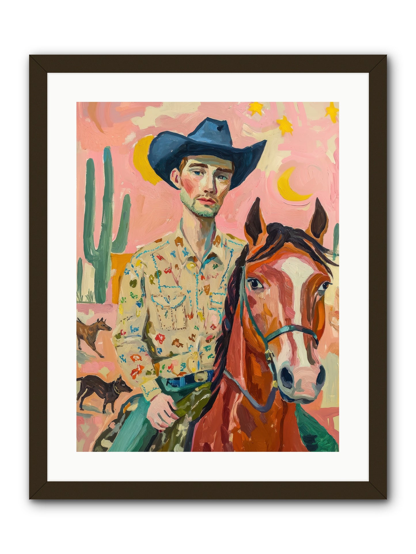 Lone Star Horizon -- Framed Print - Black 18x24