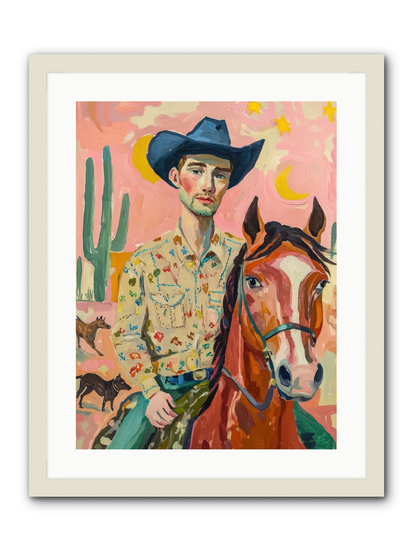 Lone Star Horizon -- Framed Print - White 18x24