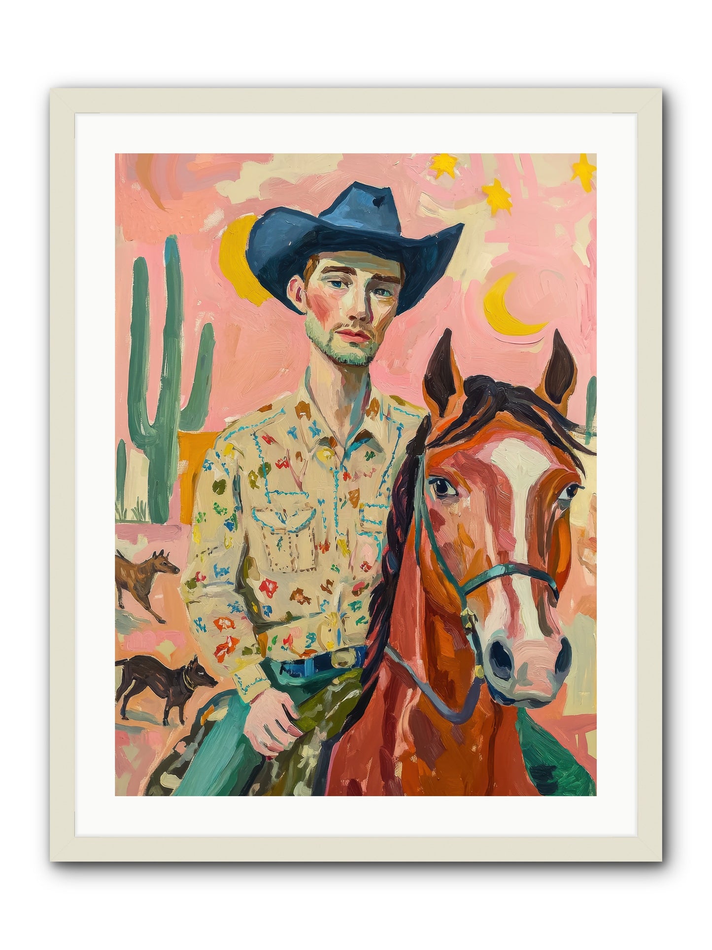 Lone Star Horizon -- Framed Print - White 24x32