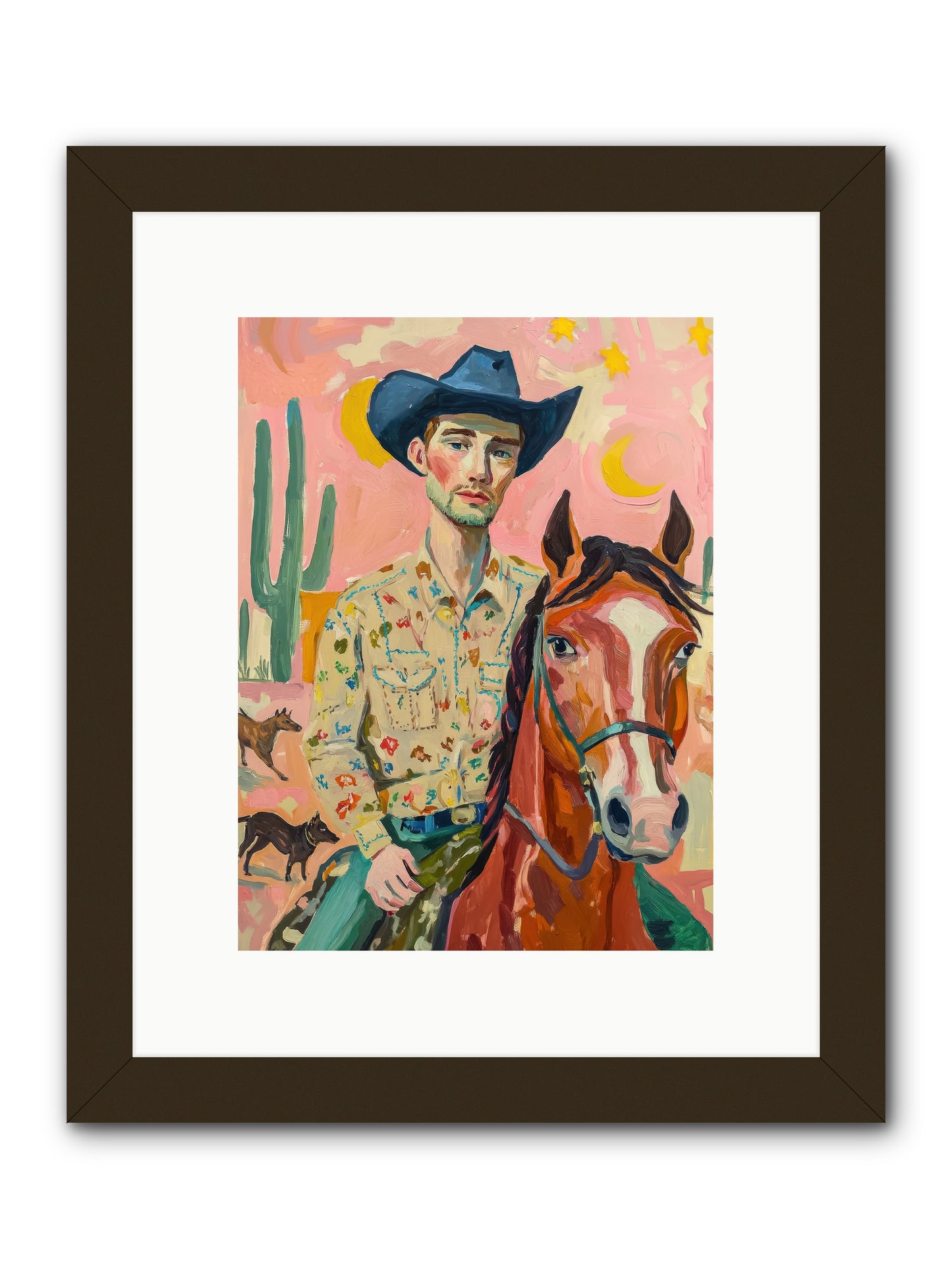 Lone Star Horizon -- Framed Print - Black 9x12