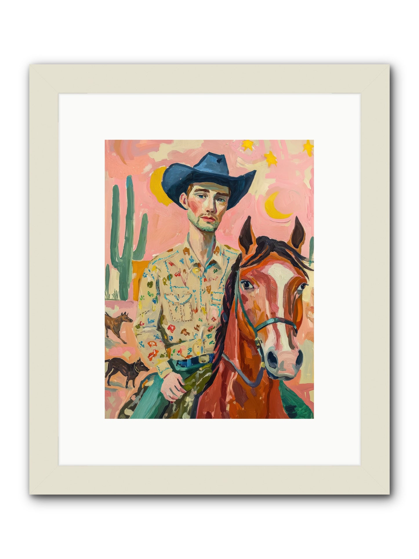 Lone Star Horizon -- Framed Print - White 9x12