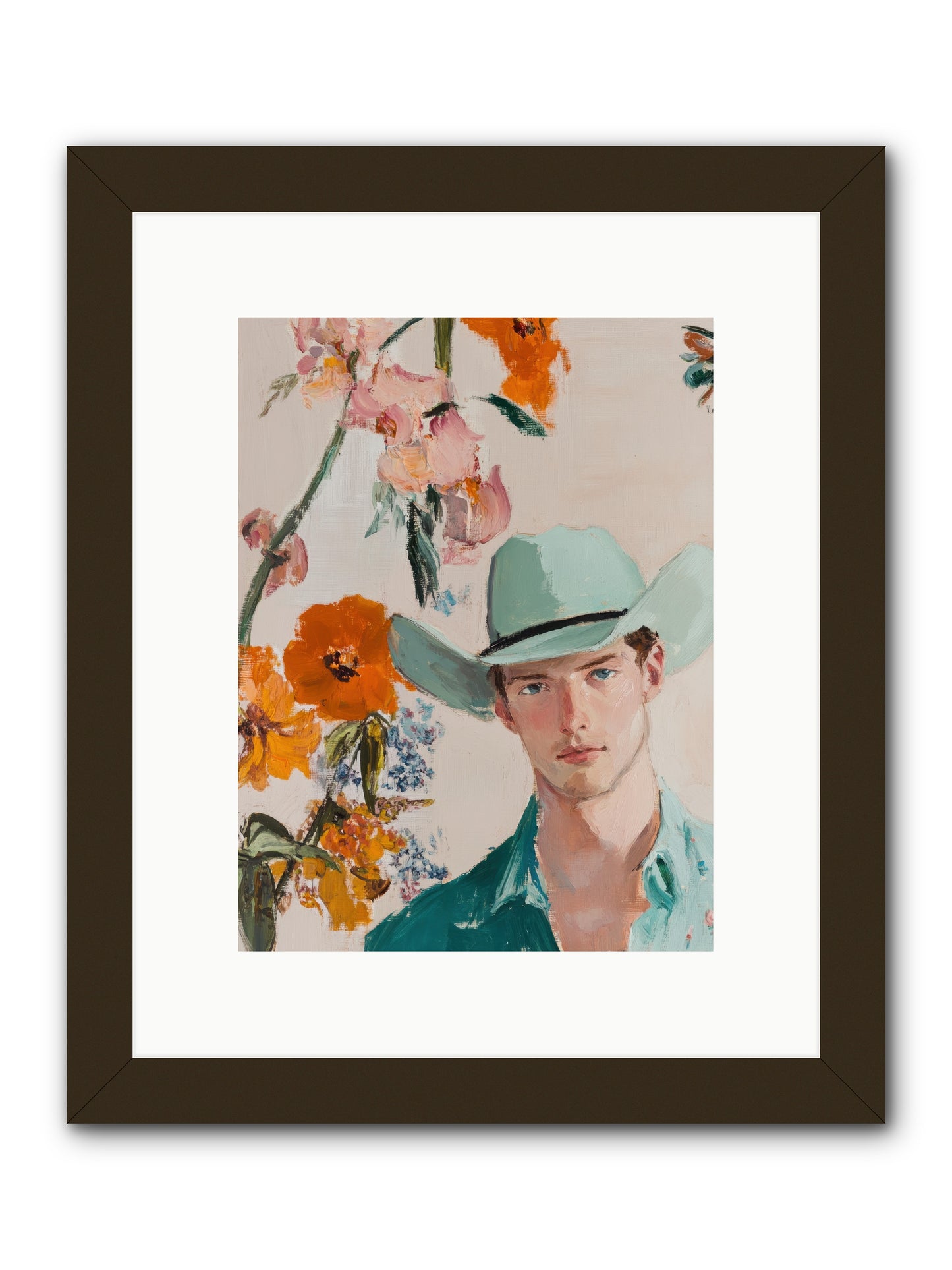 Lone Wolf Valley -- Framed Print - Black 9x12