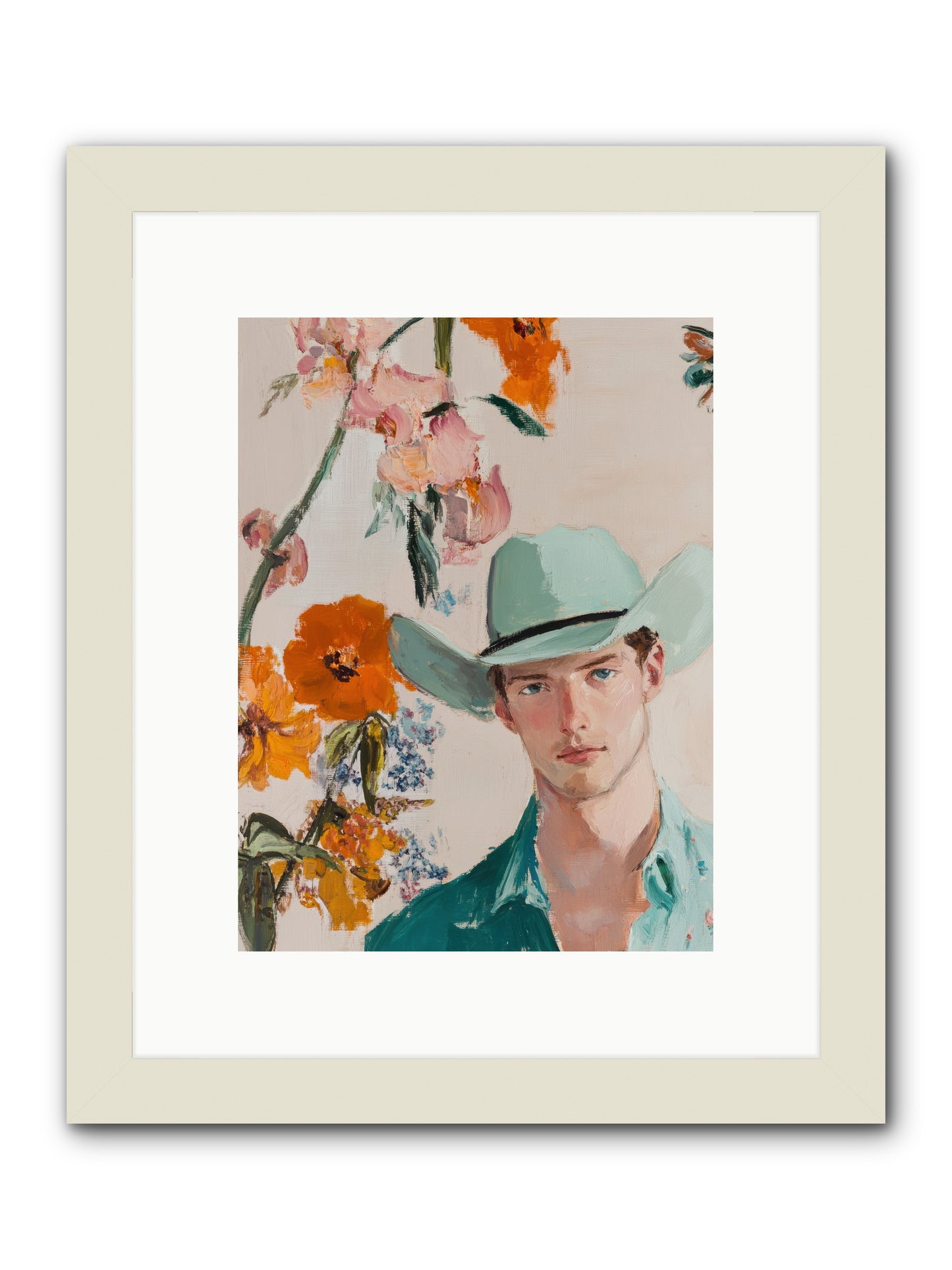 Lone Wolf Valley -- Framed Print - White 9x12