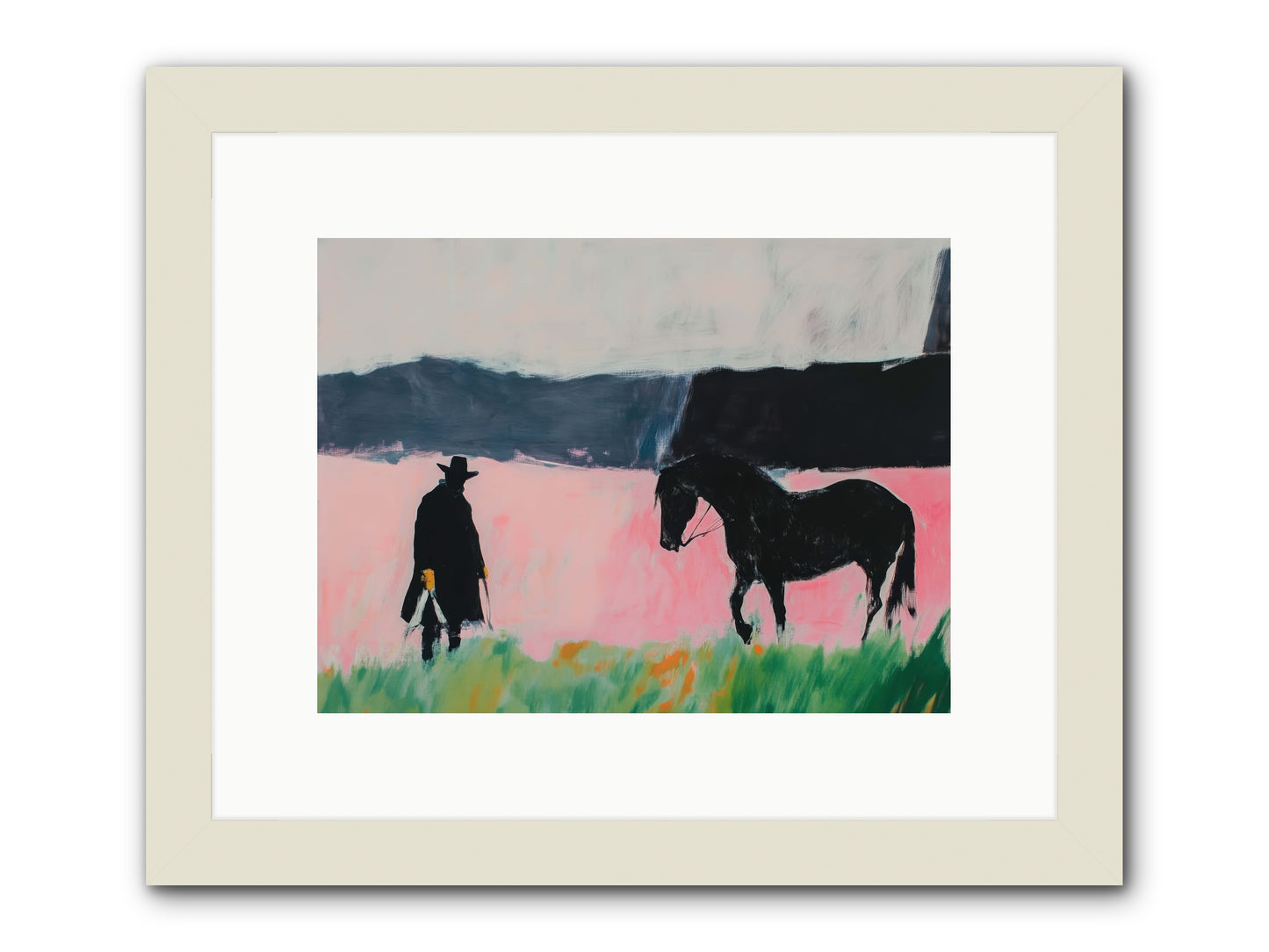 Lonesome Dove Crossing No.1 -- Framed Print - White 12x9