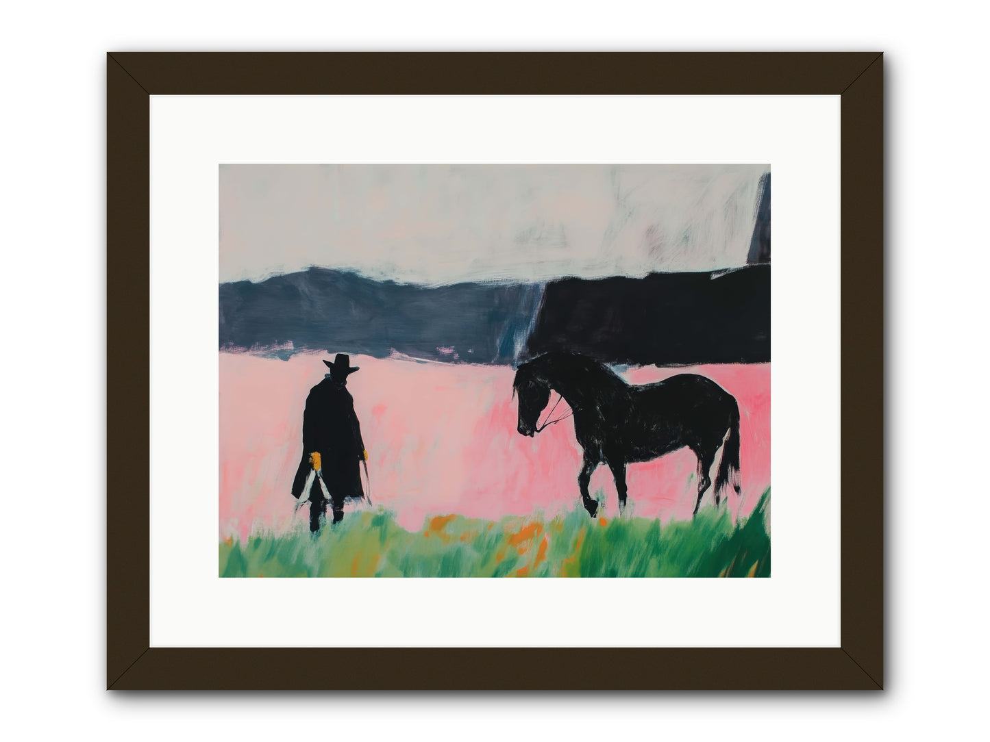 Lonesome Dove Crossing No.1 -- Framed Print - Black 16x12