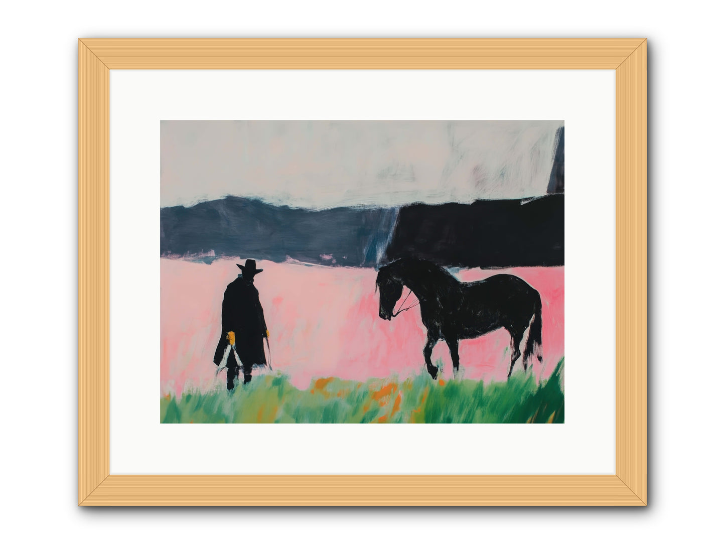 Lonesome Dove Crossing No.1 -- Framed Print - Natural 16x12