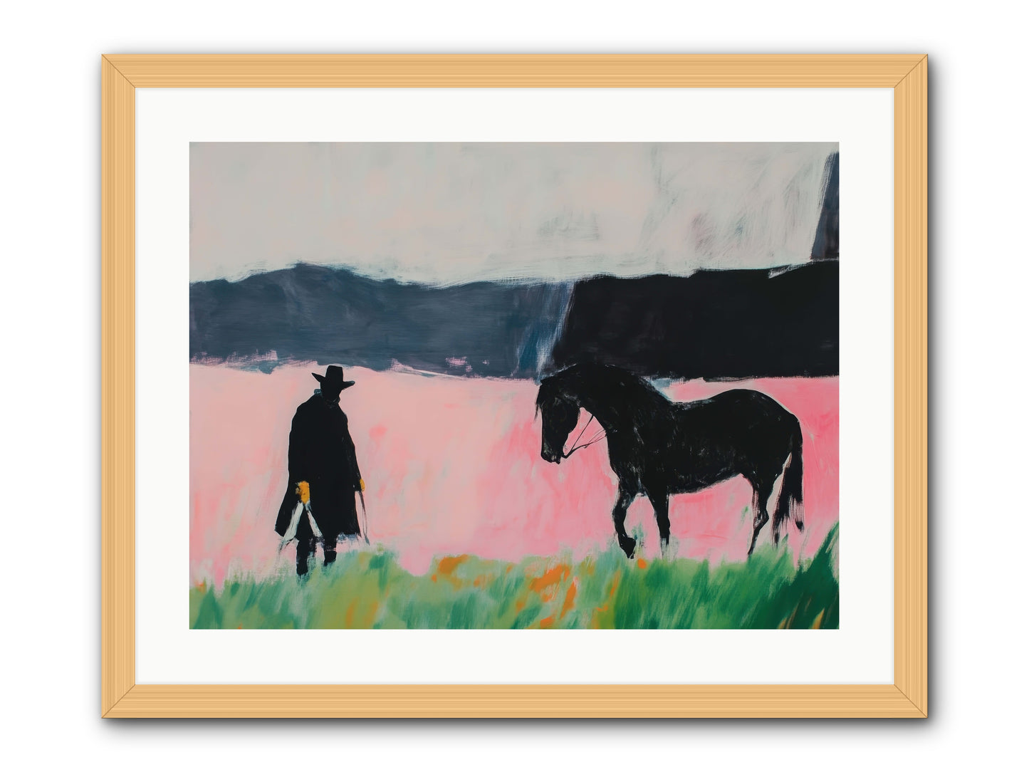 Lonesome Dove Crossing No.1 -- Framed Print - Natural 24x18