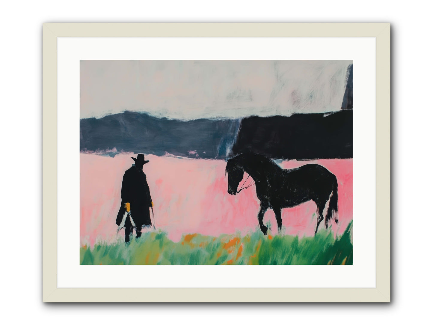 Lonesome Dove Crossing No.1 -- Framed Print - White 24x18