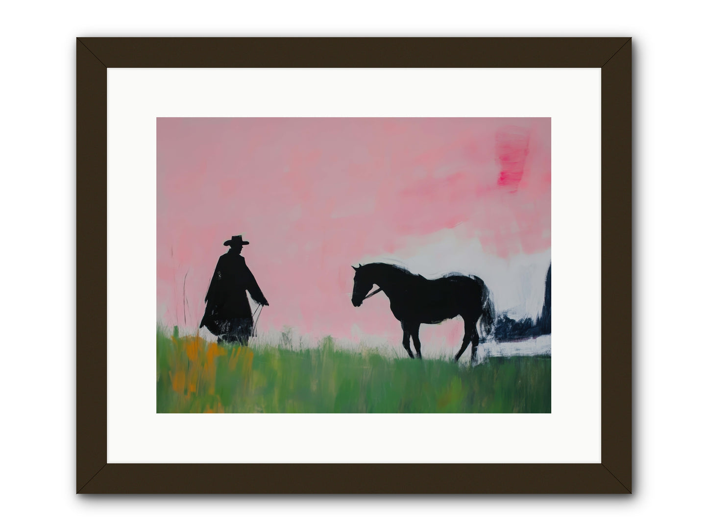 Lonesome Dove Crossing No.2  -- Framed Print - Black 16x12