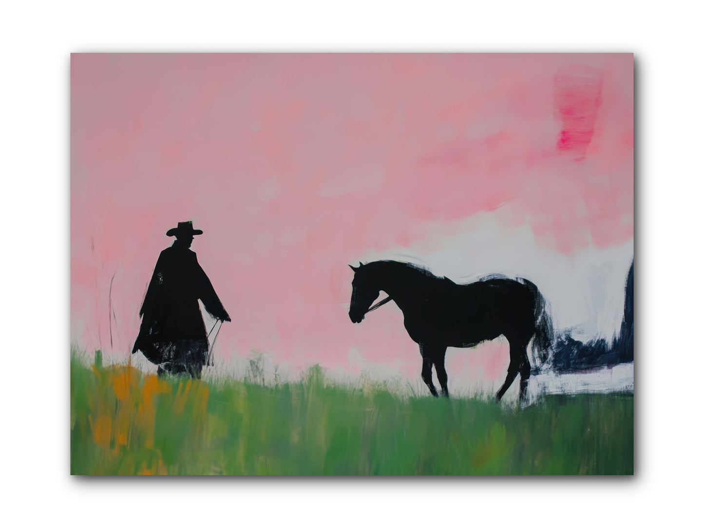 Lonesome Dove Crossing No.2  -- Wrapped Canvas 12x9