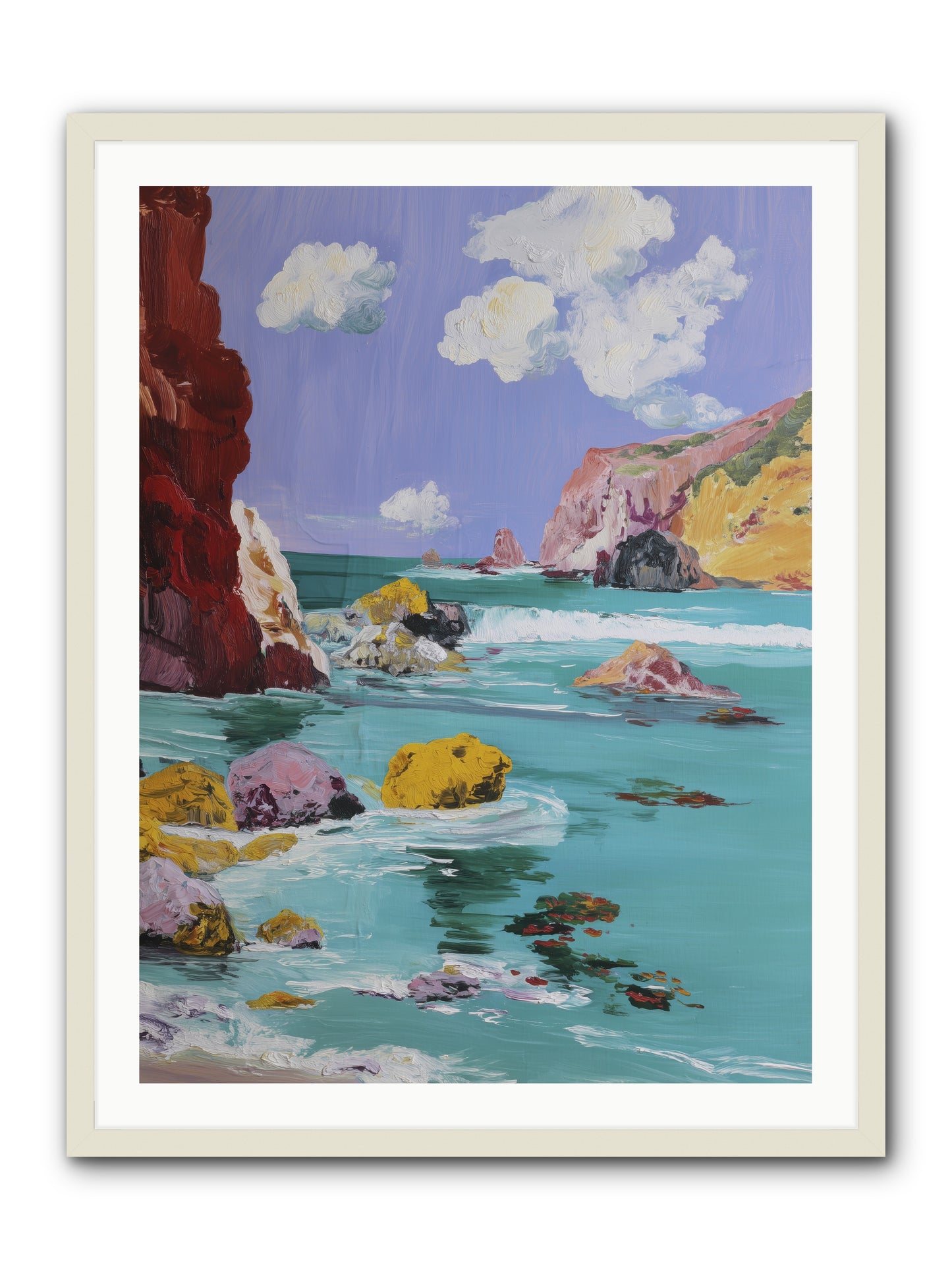 Longest Days -- Framed Print - White 30x40