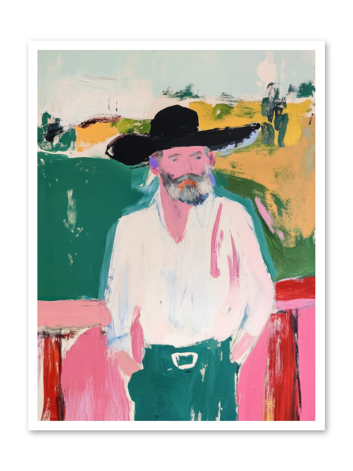 Longhorn Country -- Loose Canvas Print 30x40