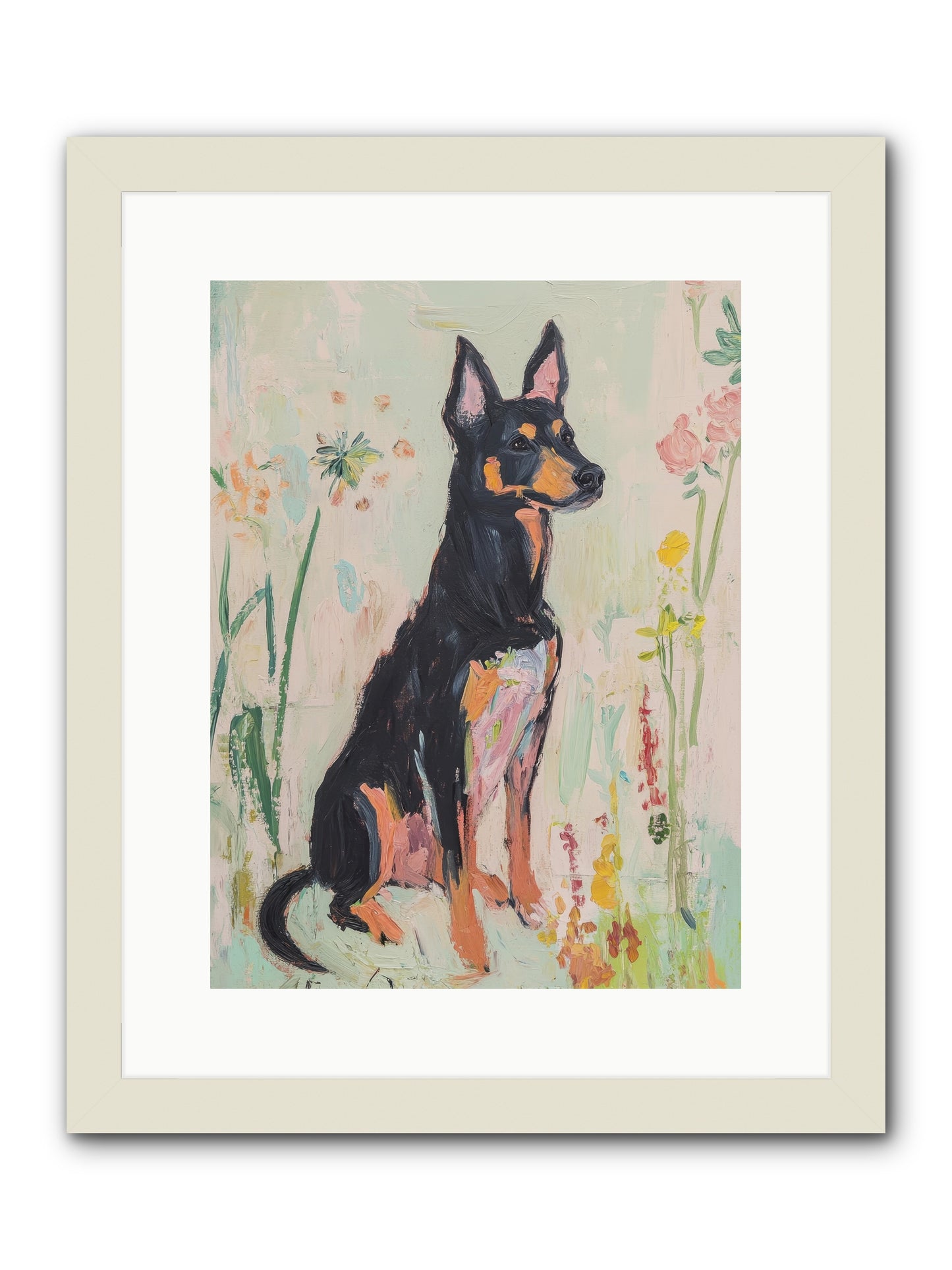 Lord Biscuit Crumpington -- Framed Print - White 12x16