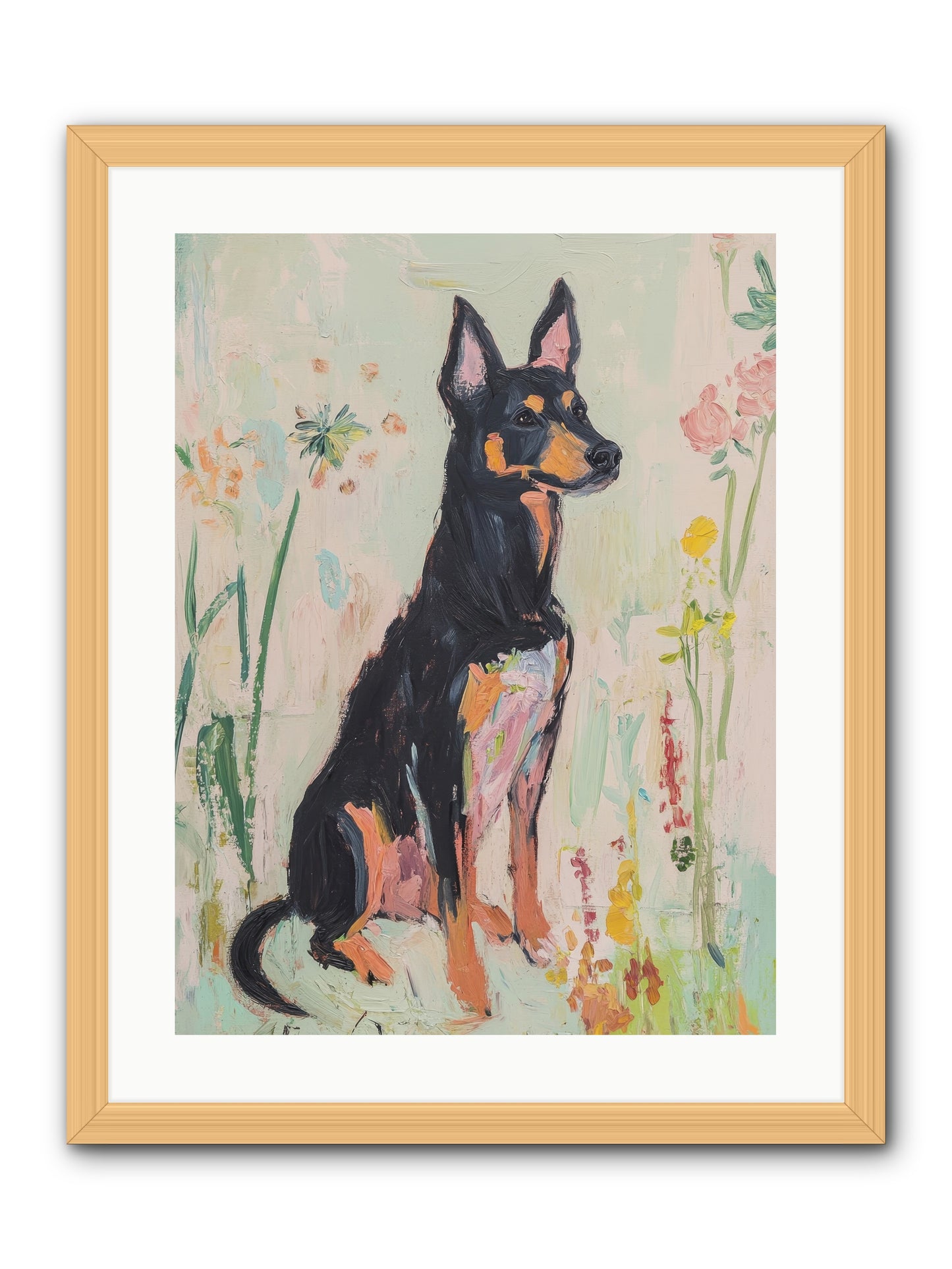 Lord Biscuit Crumpington -- Framed Print - Natural 18x24