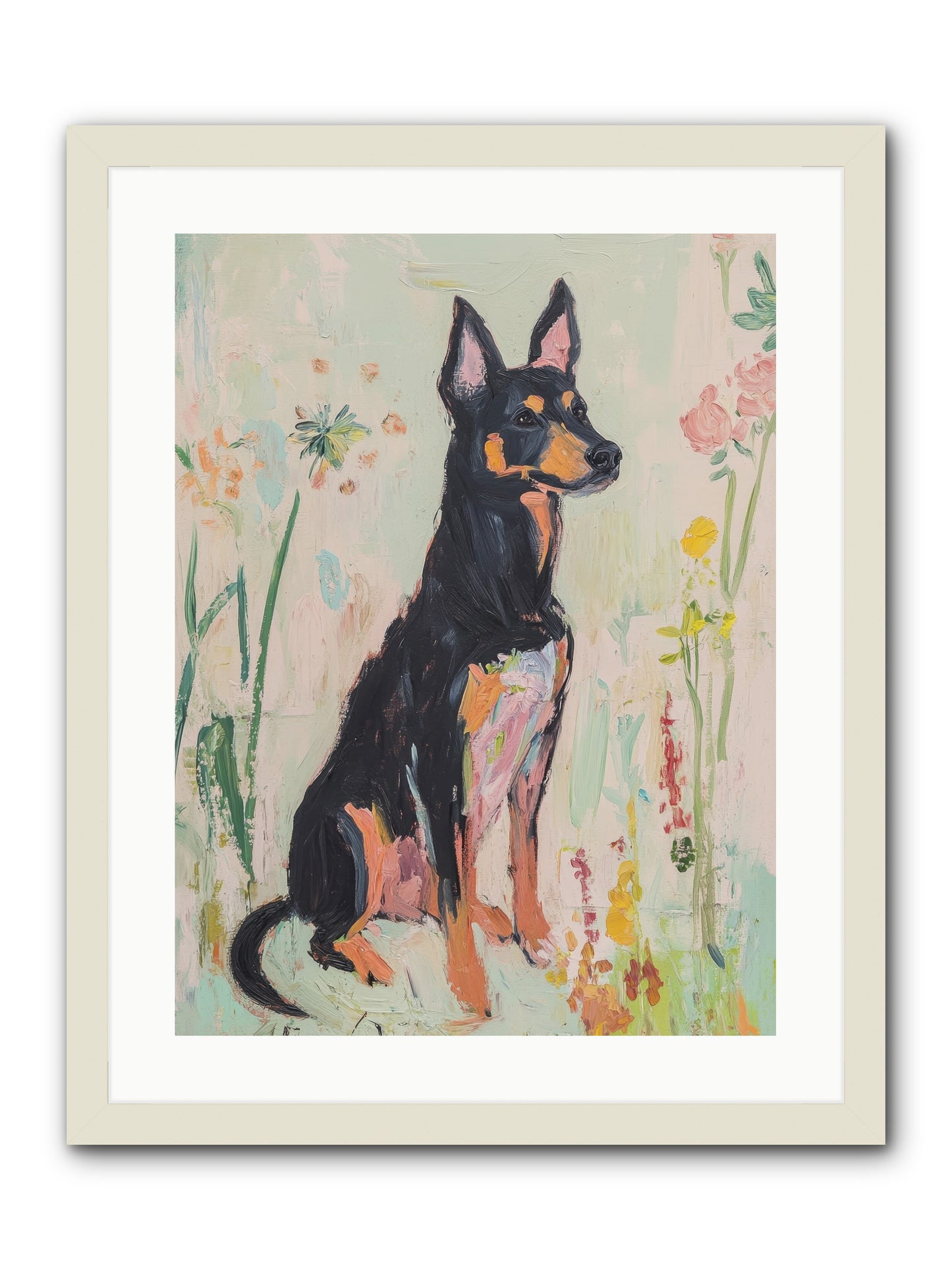 Lord Biscuit Crumpington -- Framed Print - White 18x24