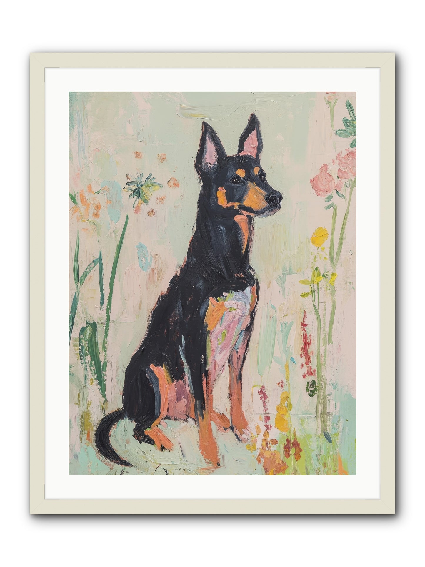 Lord Biscuit Crumpington -- Framed Print - White 24x32