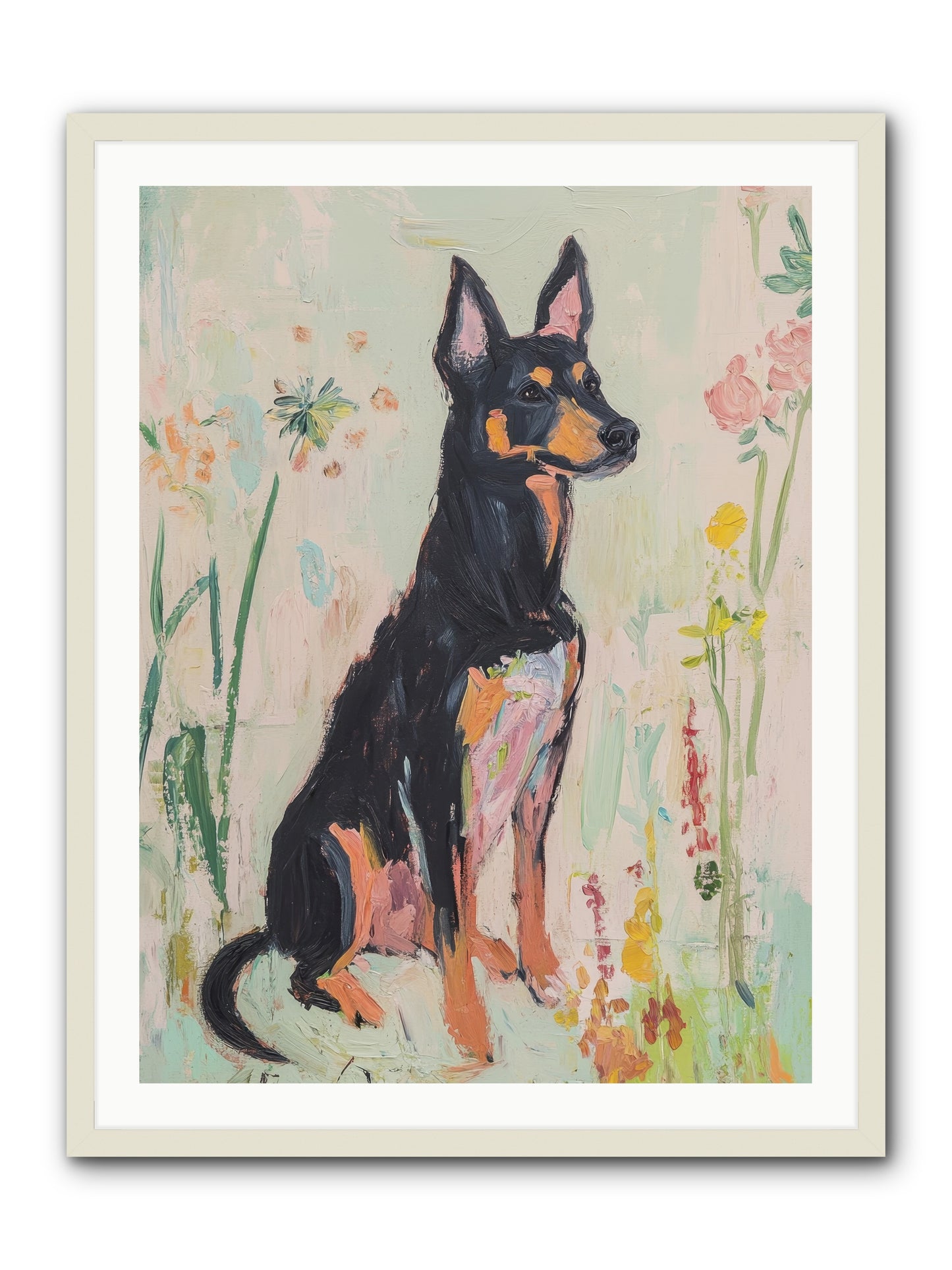 Lord Biscuit Crumpington -- Framed Print - White 30x40