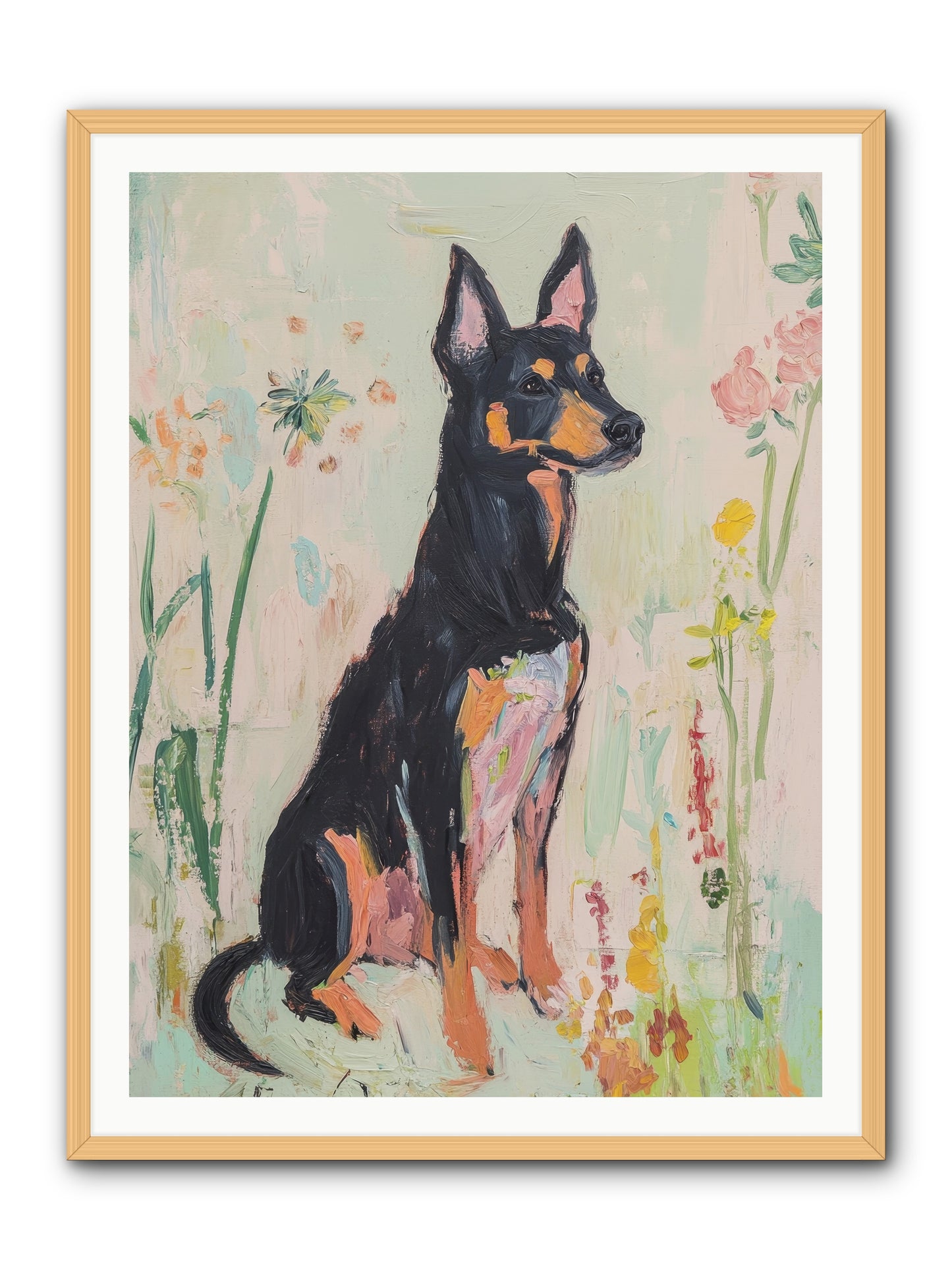 Lord Biscuit Crumpington -- Framed Print - Natural 36x48
