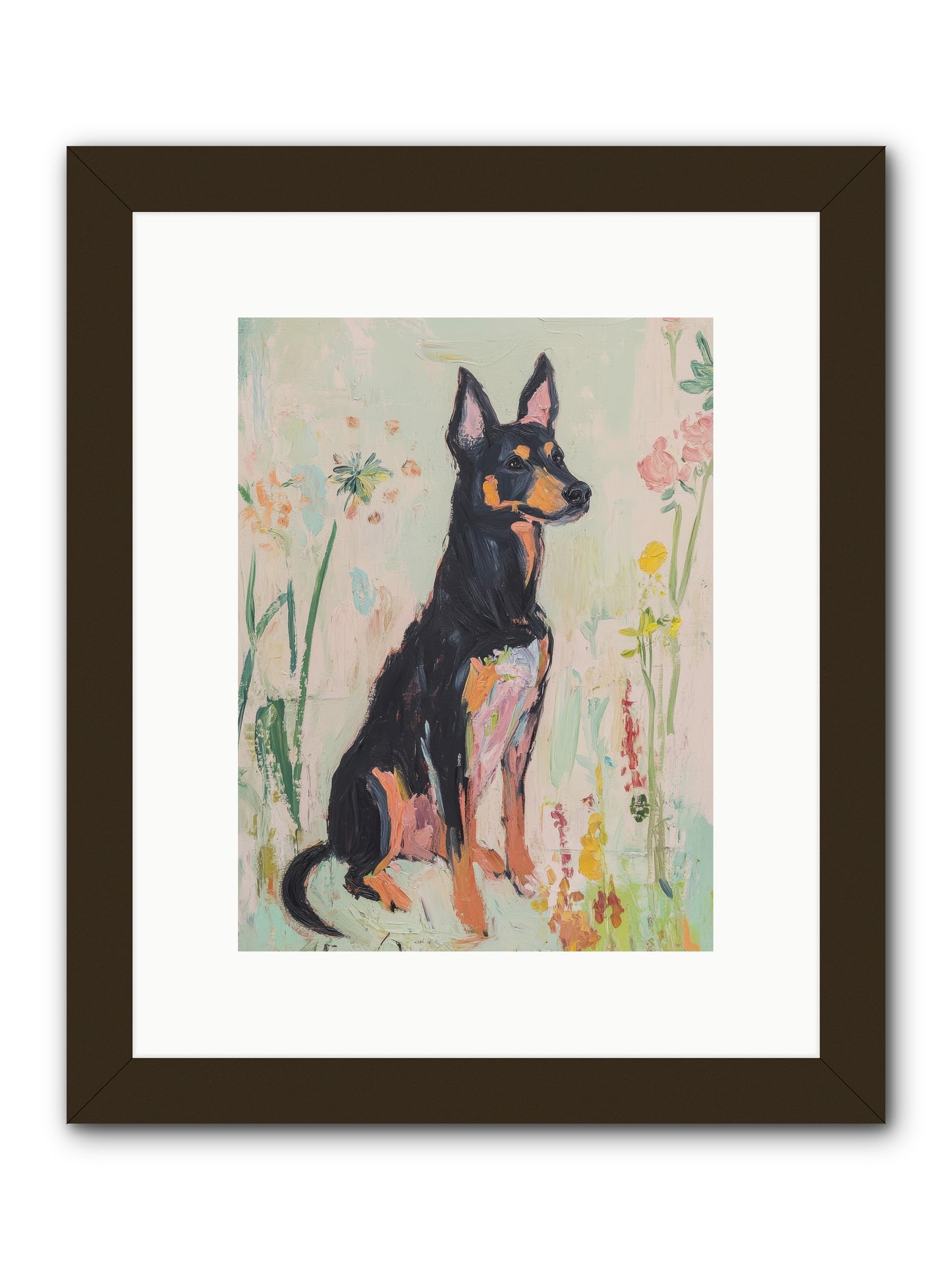 Lord Biscuit Crumpington -- Framed Print - Black 9x12