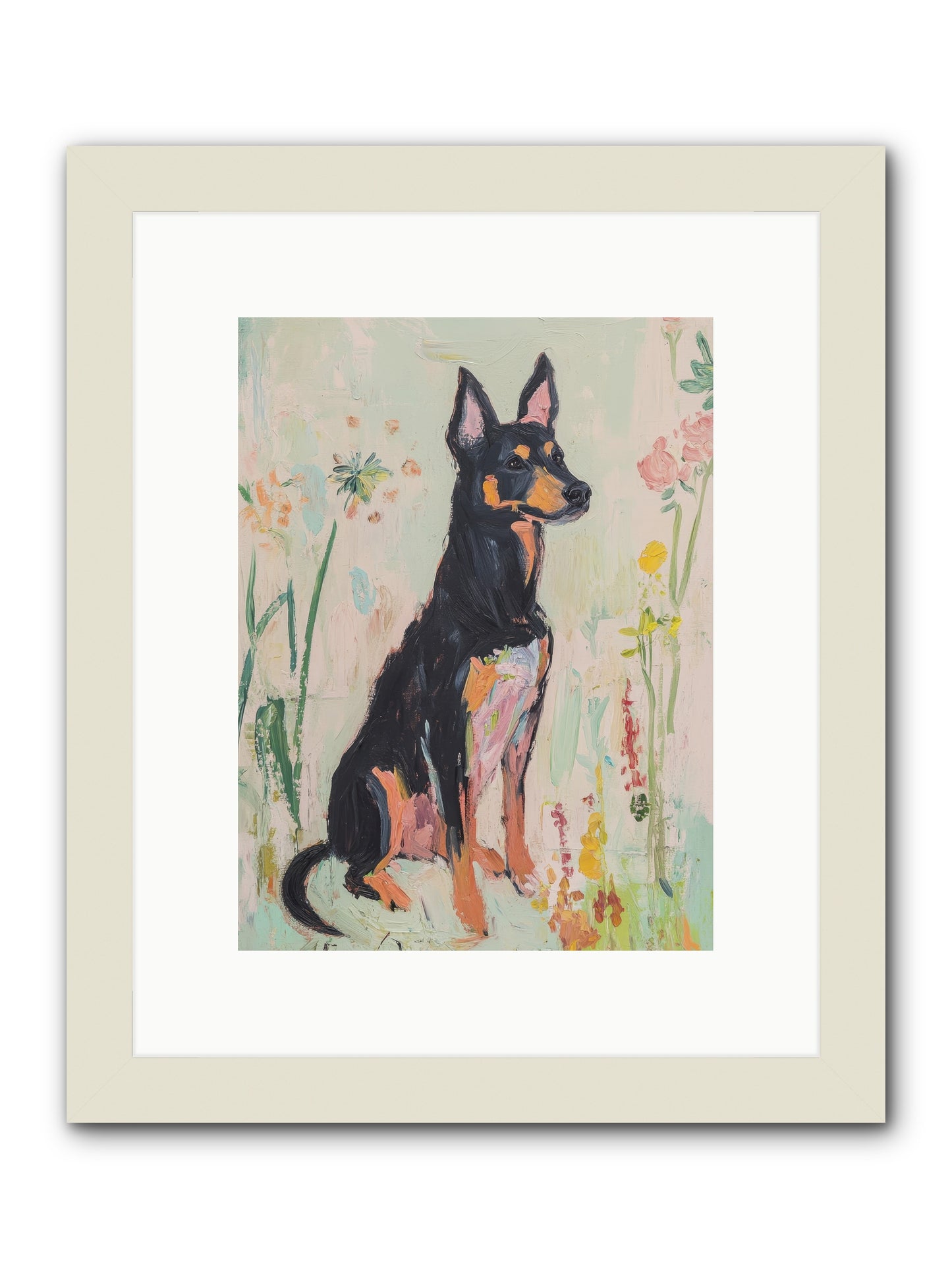 Lord Biscuit Crumpington -- Framed Print - White 9x12