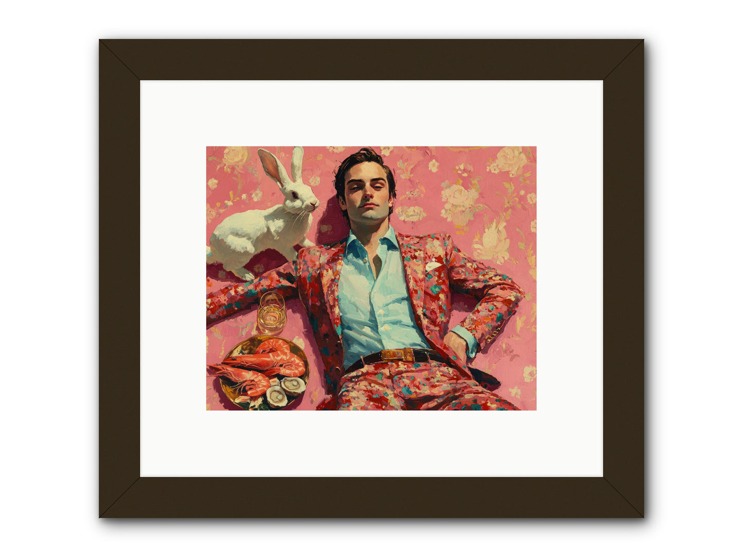 Lord Of Lazy Pleasures -- Framed Print - Black 10x8