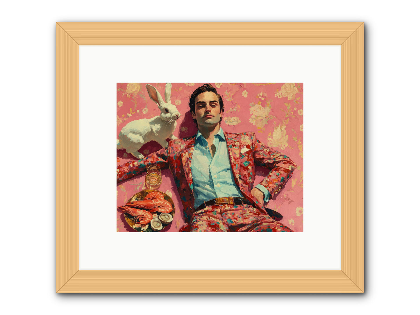 Lord Of Lazy Pleasures -- Framed Print - Natural 10x8