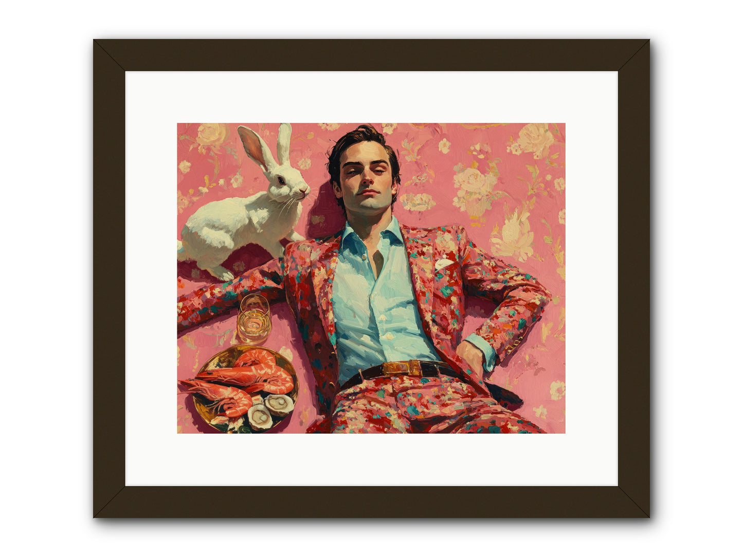 Lord Of Lazy Pleasures -- Framed Print - Black 15x12