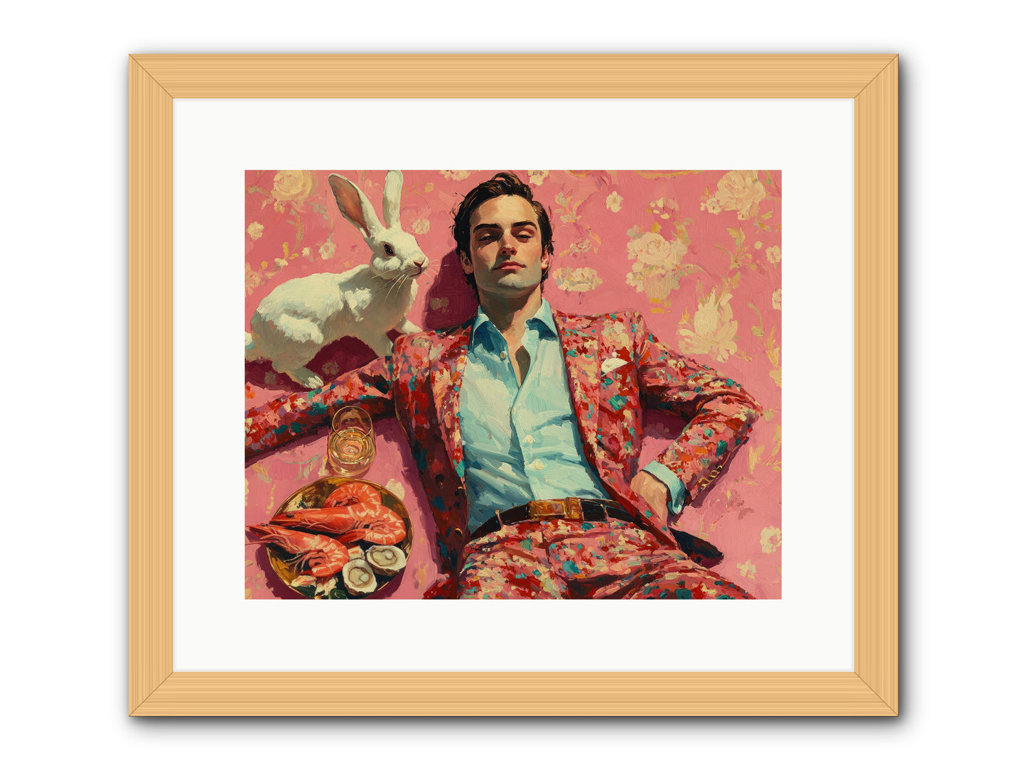 Lord Of Lazy Pleasures -- Framed Print - Natural 15x12