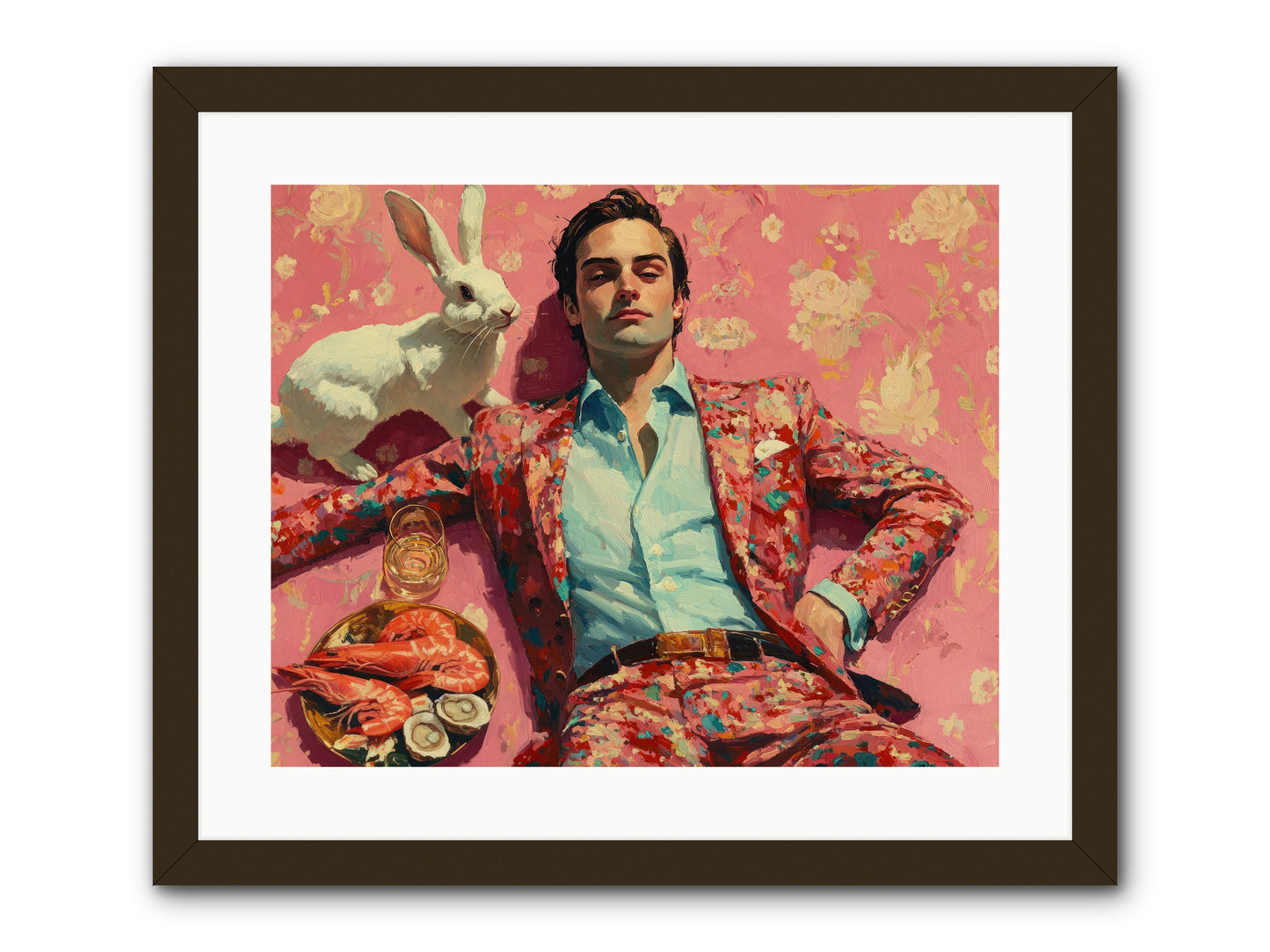 Lord Of Lazy Pleasures -- Framed Print - Black 20x16