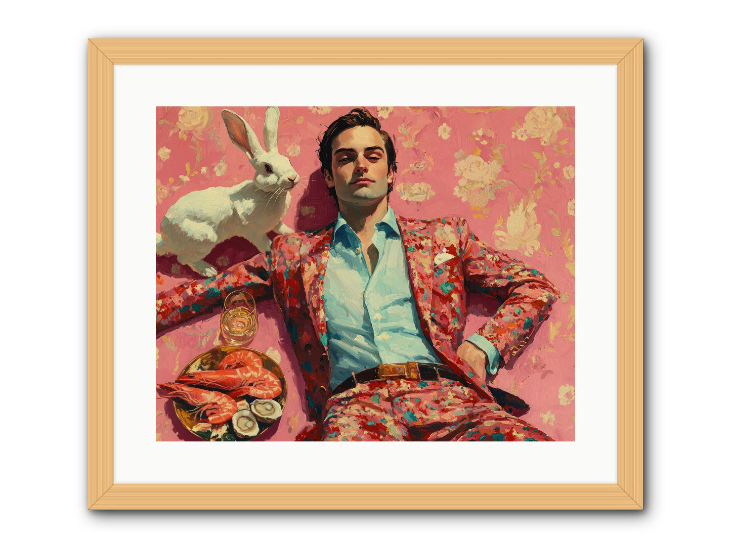 Lord Of Lazy Pleasures -- Framed Print - Natural 20x16