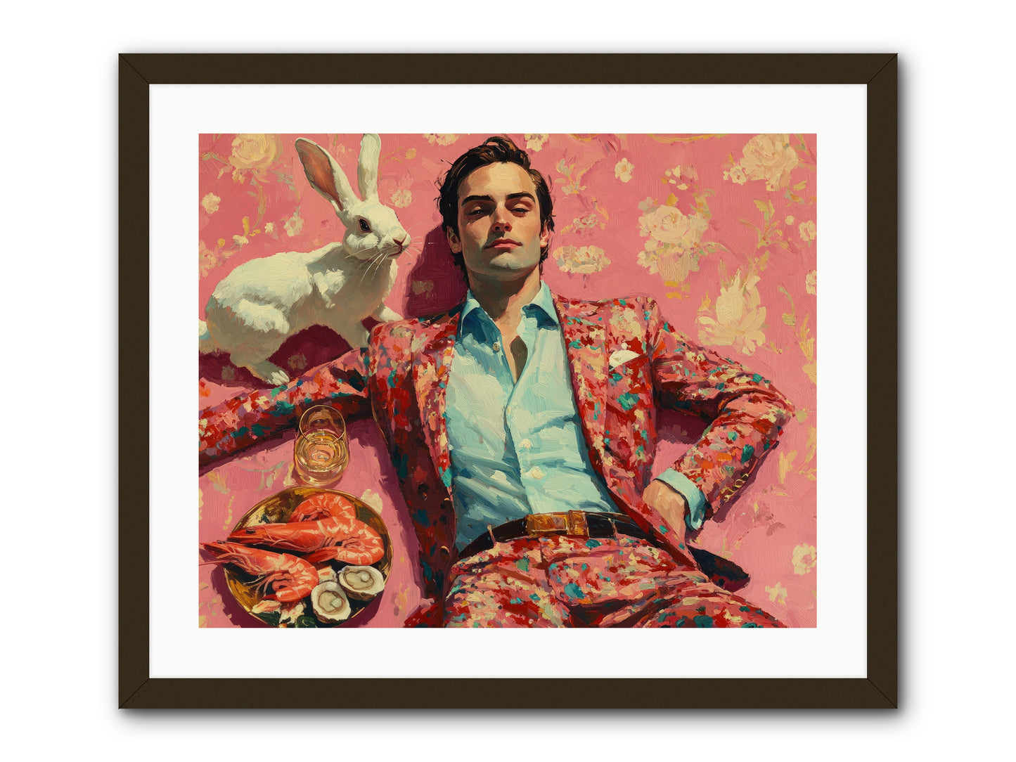 Lord Of Lazy Pleasures -- Framed Print - Black 25x20
