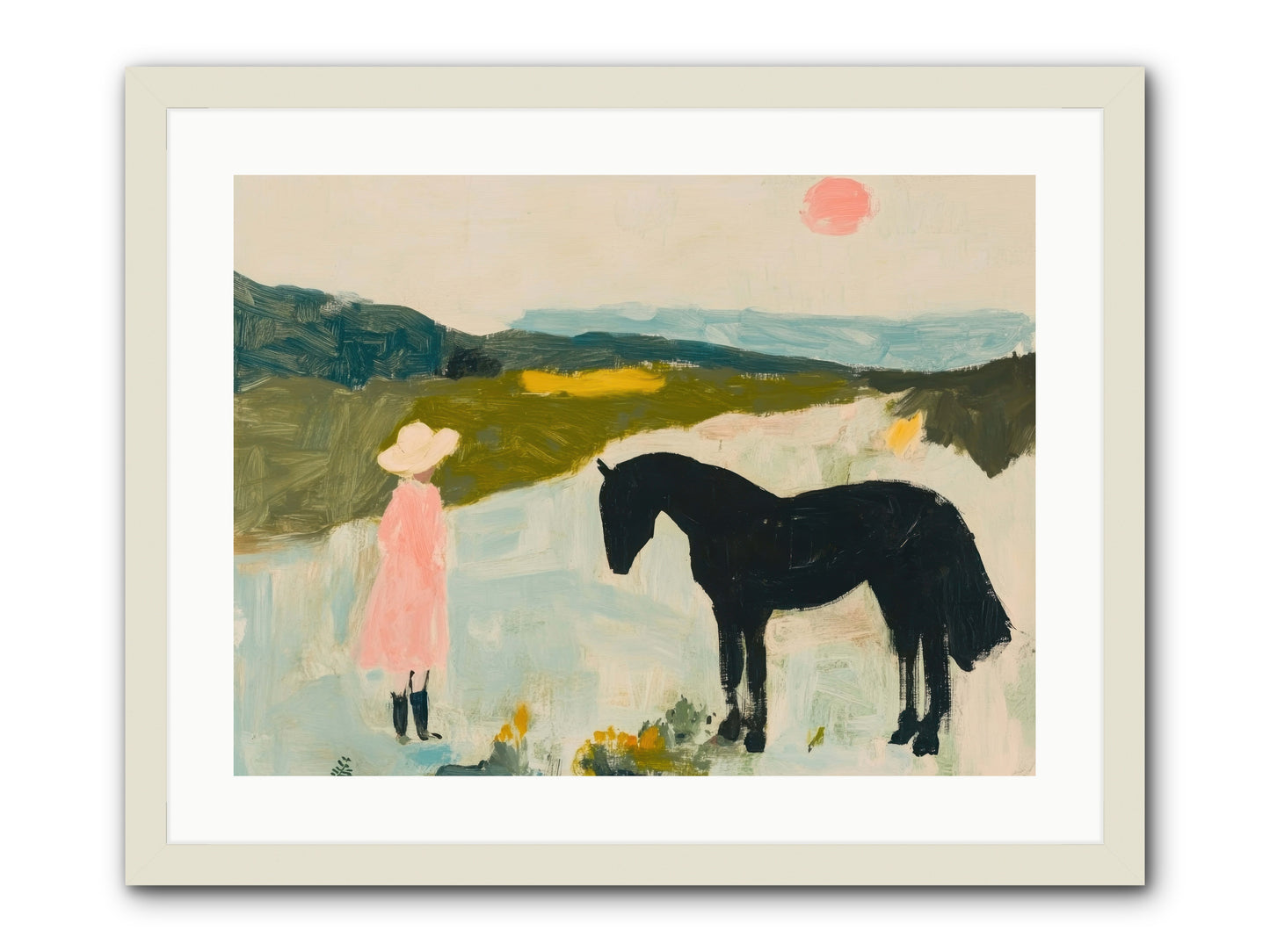 Lost Canyon Secret -- Framed Print - White 24x18