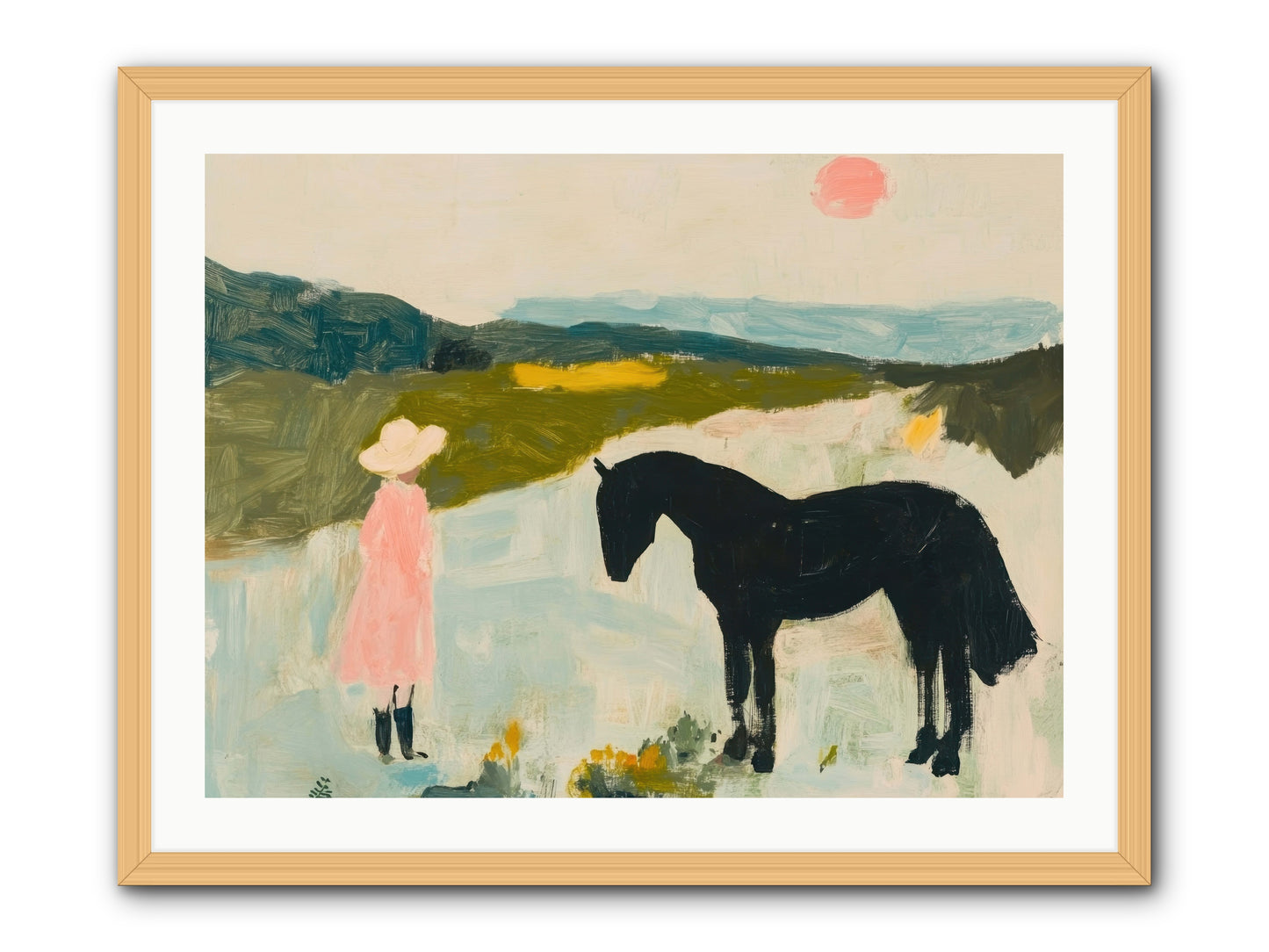 Lost Canyon Secret -- Framed Print - Natural 32x24