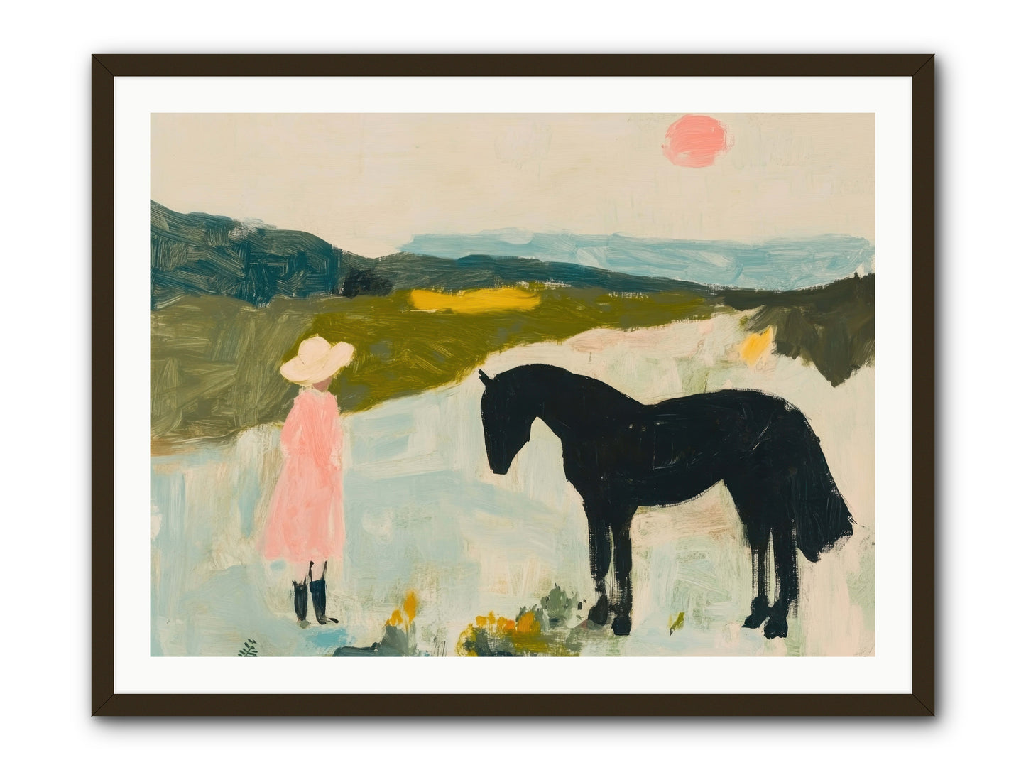 Lost Canyon Secret -- Framed Print - Black 40x30