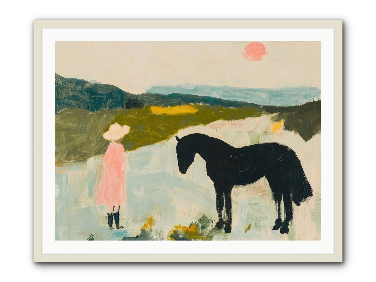 Lost Canyon Secret -- Framed Print - White 40x30