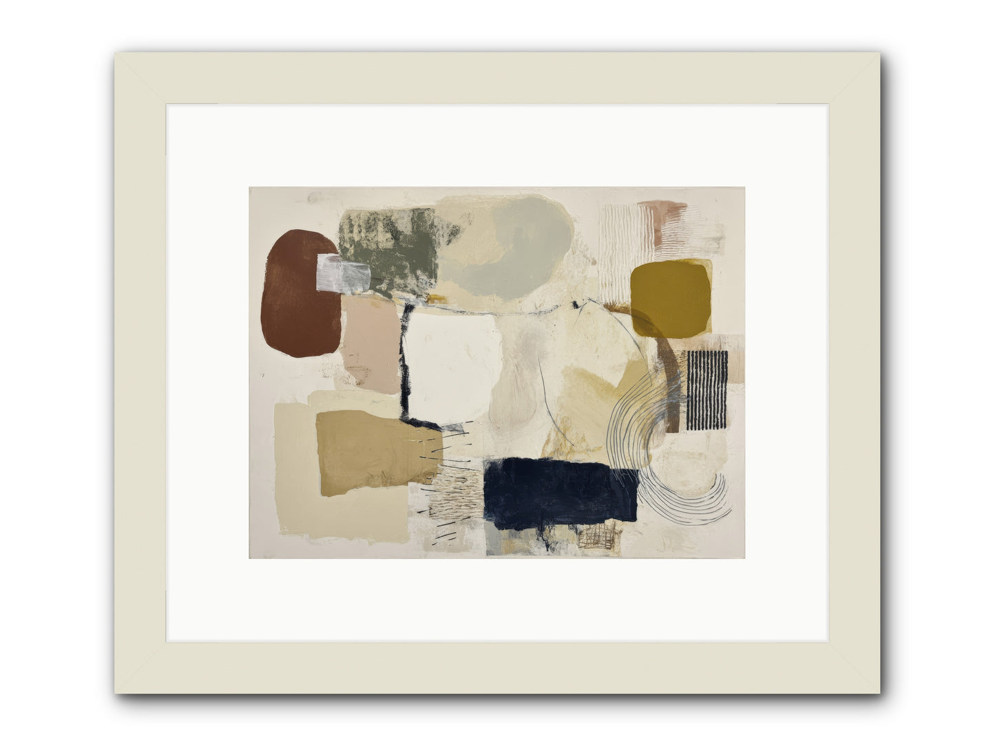 Lost Language -- Framed Print - White 12x9